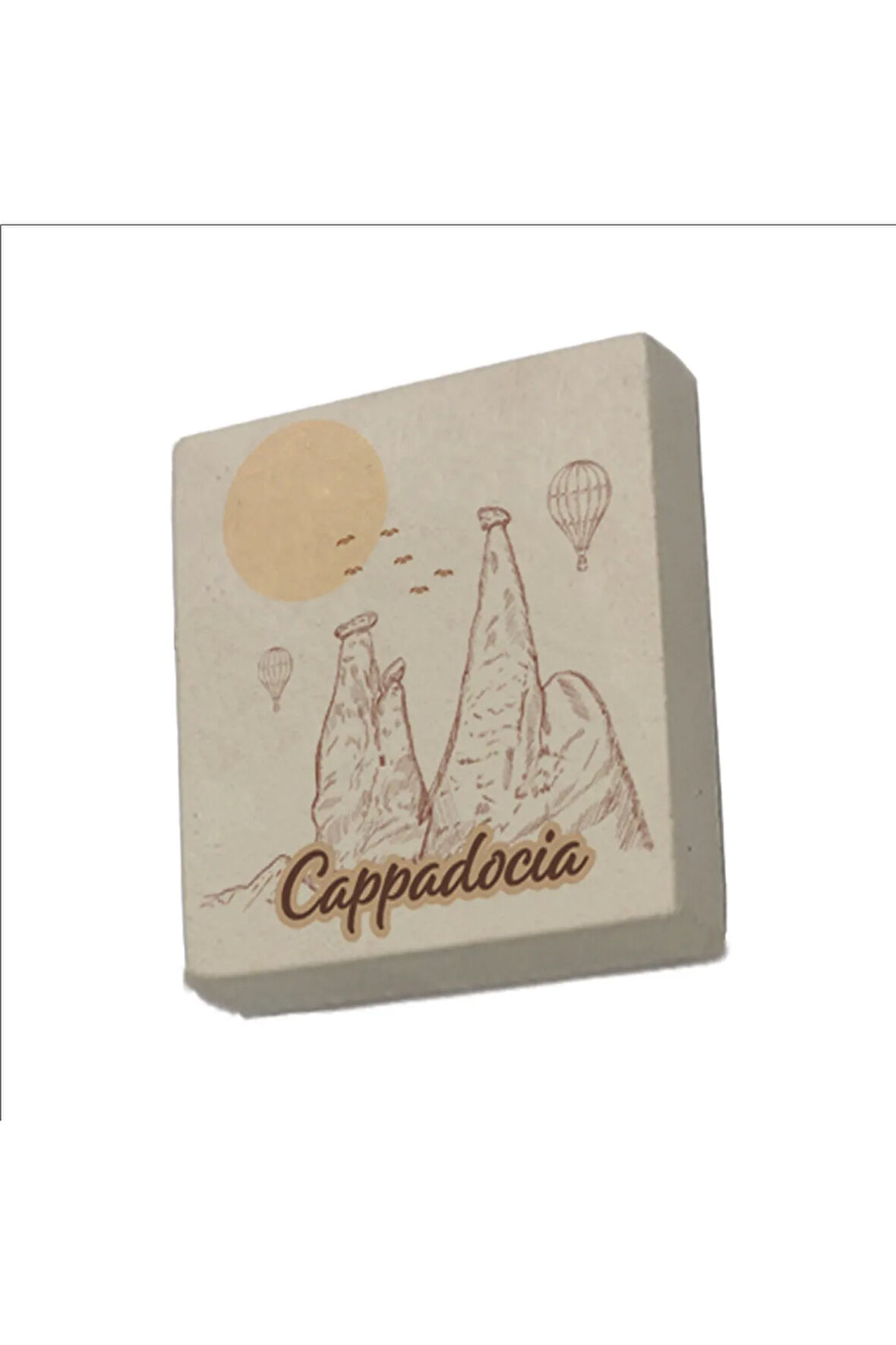 Kapadokya Baskılı Taş Magnet 5X5