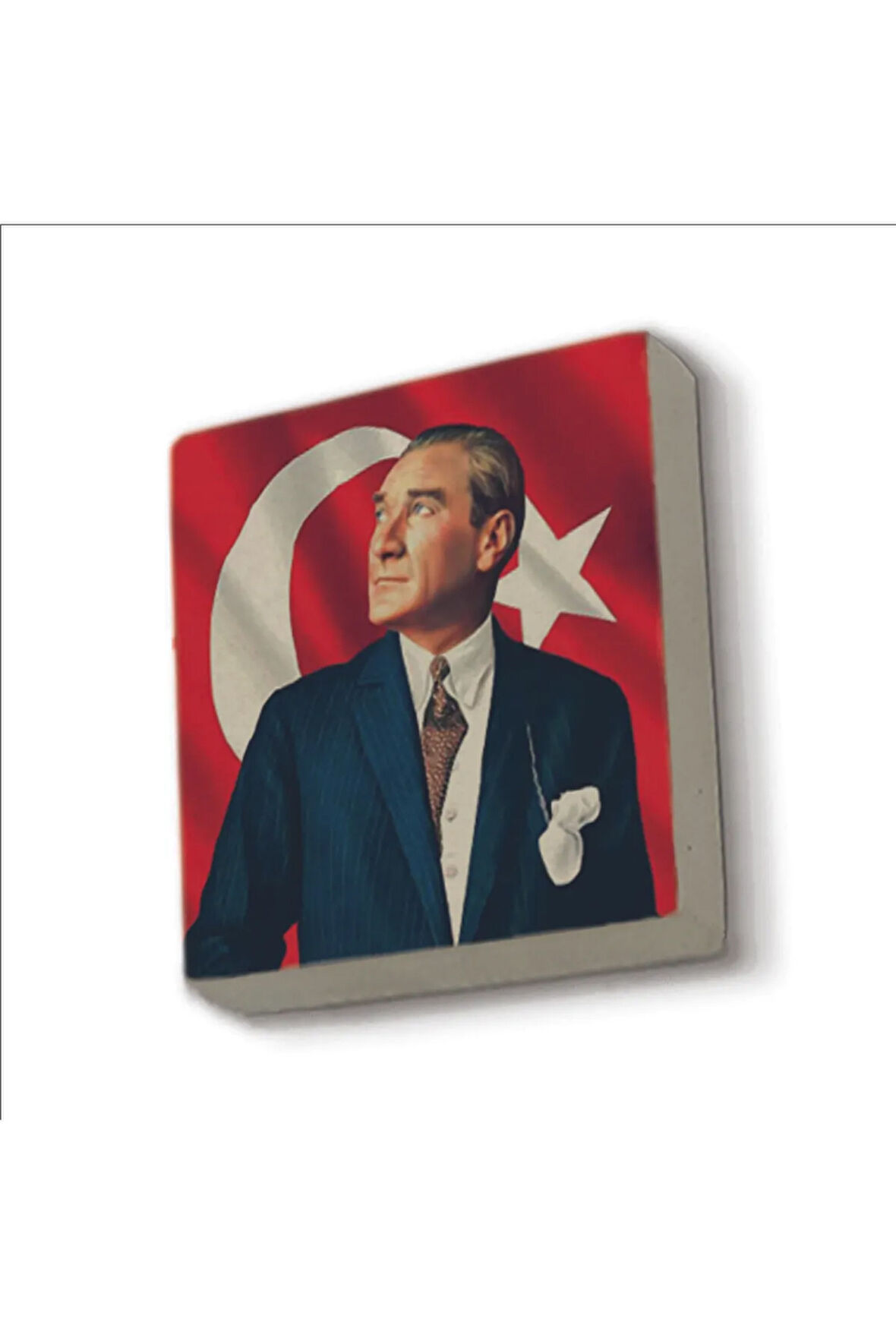 Mustafa Kemal Atatürk Baskılı Taş Magnet 5X5