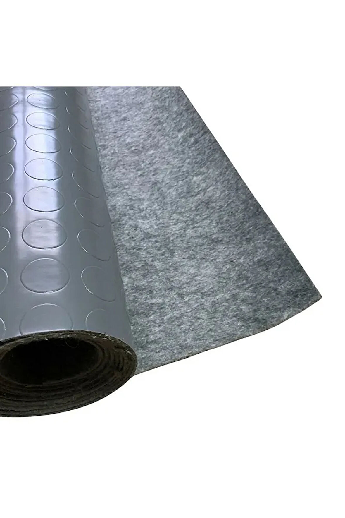 Para Desenli muşamba 2 x 5 metre GRİ Keçeli Paralı Muşamba Zemin Oto Taban Döşemesi