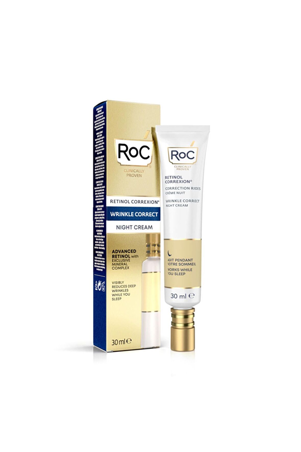 Roc Retinol Correxion Wrinkle Correct Yaşlanma Karşıtı Gece Bakım Kremi 30ML