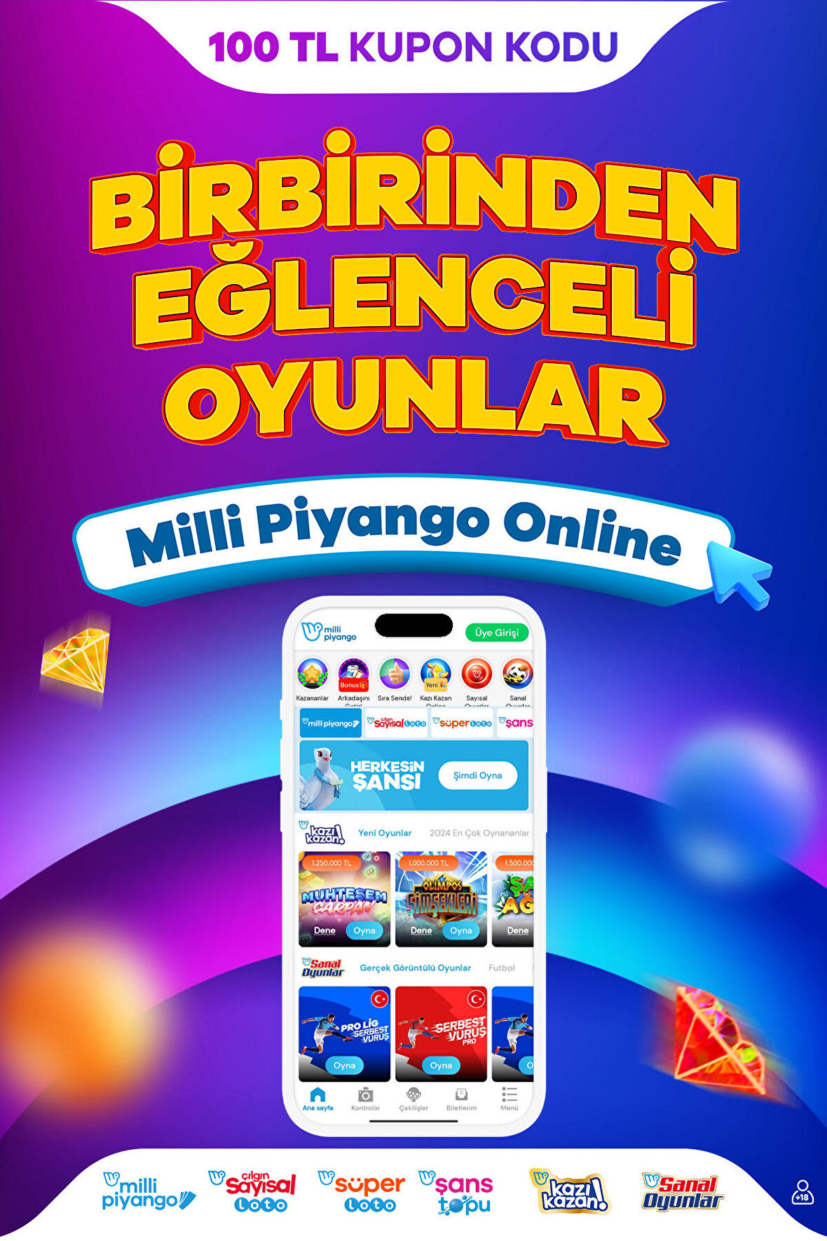 100 TL - Milli Piyango Online Kupon Kodu