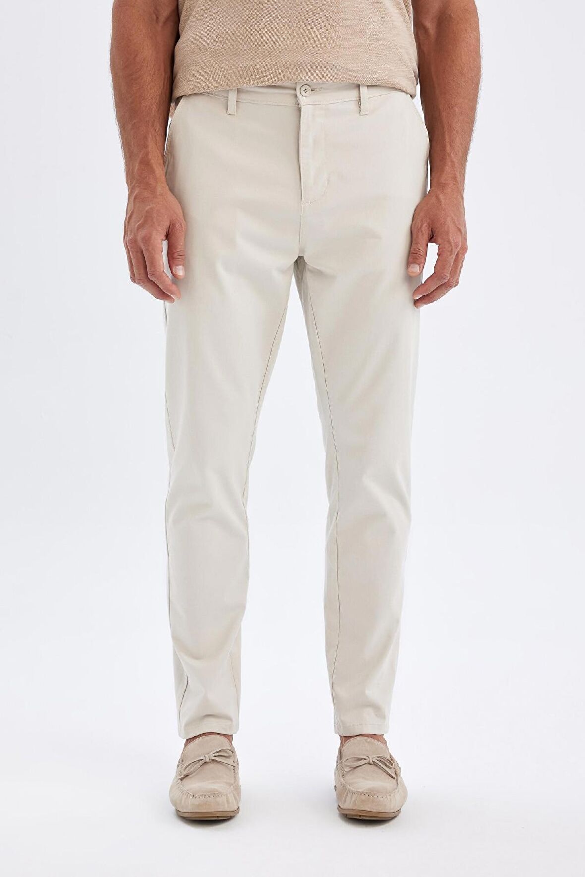 DeFacto Chino Kanvas Pantolon Tapered Fit Cepli C9443AX24AUBG74