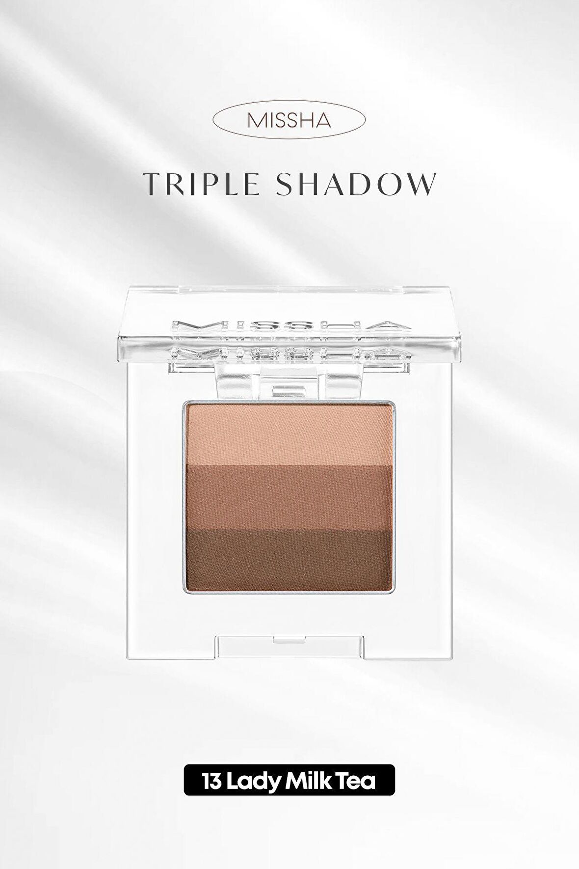 Yumuşak Dokulu, Dökülme Yapmayan 3 Renkli Göz Farı Triple Shadow (No.13 Lady Milk Tea)
