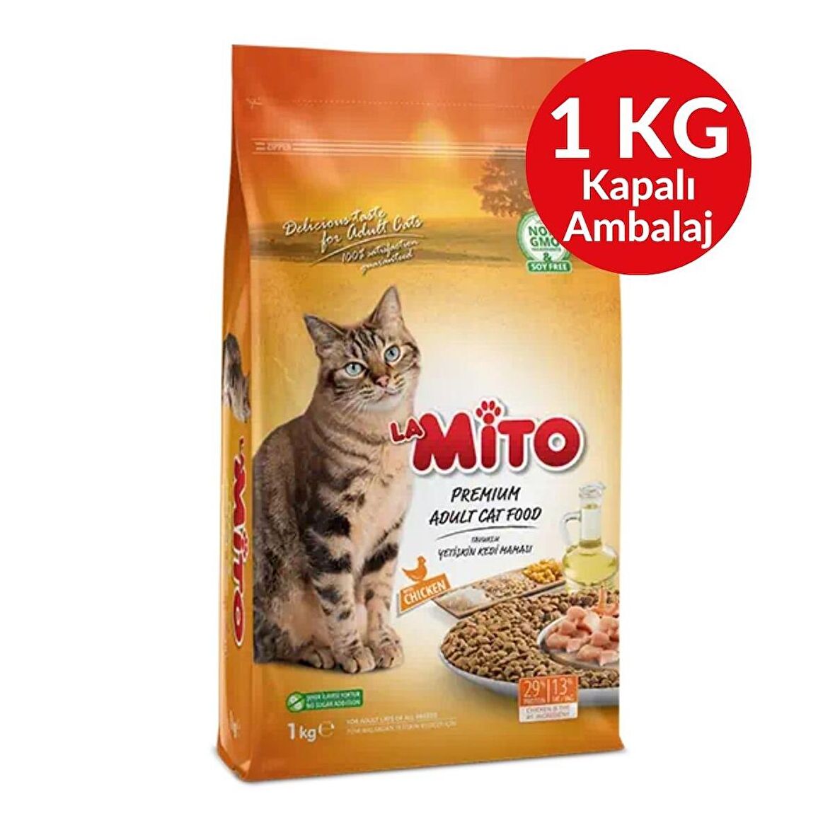 MİTO ADULT TAVUKLU KEDİ MAMASI 1 KG