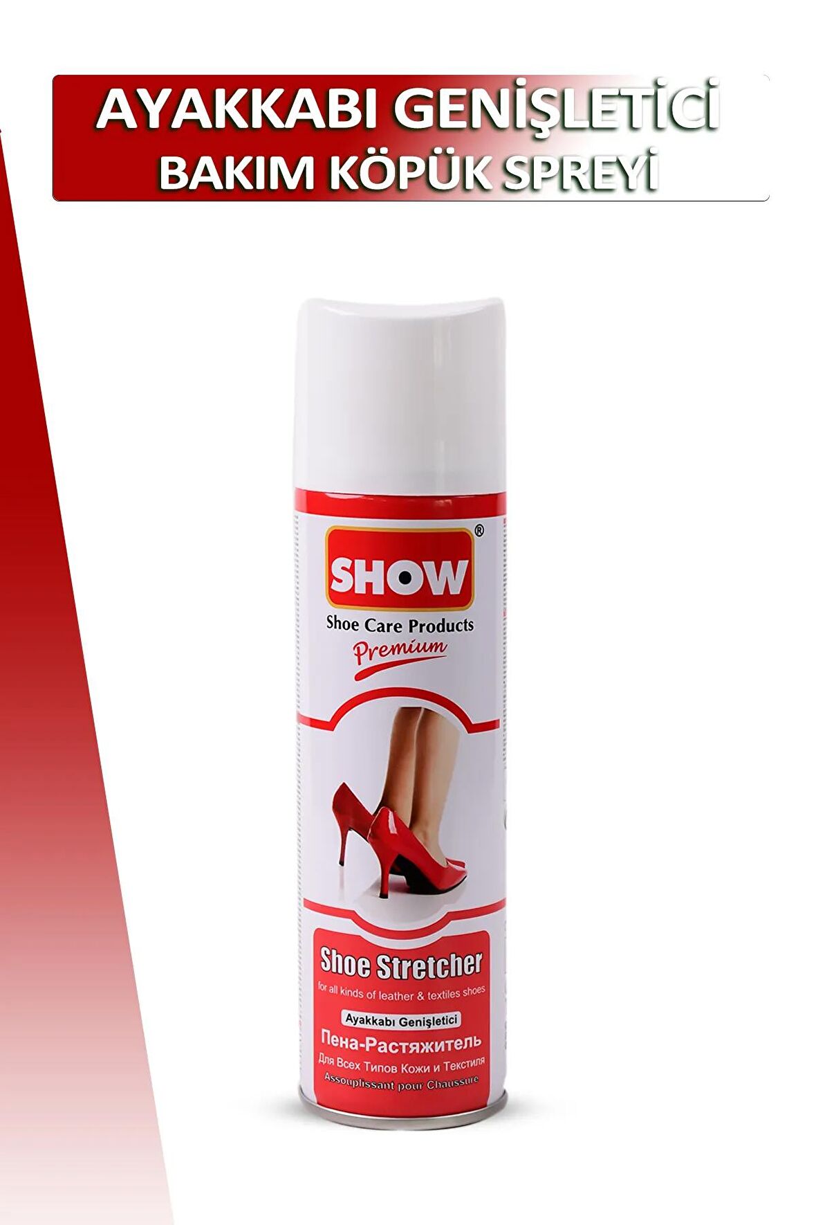 Bağcık + Show Ayakkabı Genişletici Bakım Köpük Spreyi 100 ML Set