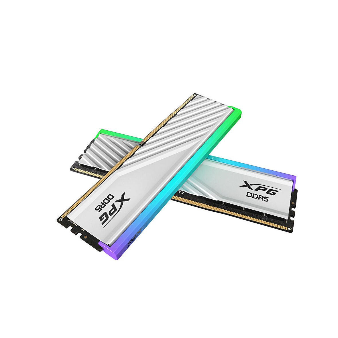 XPG Lancer Blade Beyaz RGB DDR5-6400Mhz CL32 48GB (2x24GB) Dual Kit (32-39-39) 1.40V