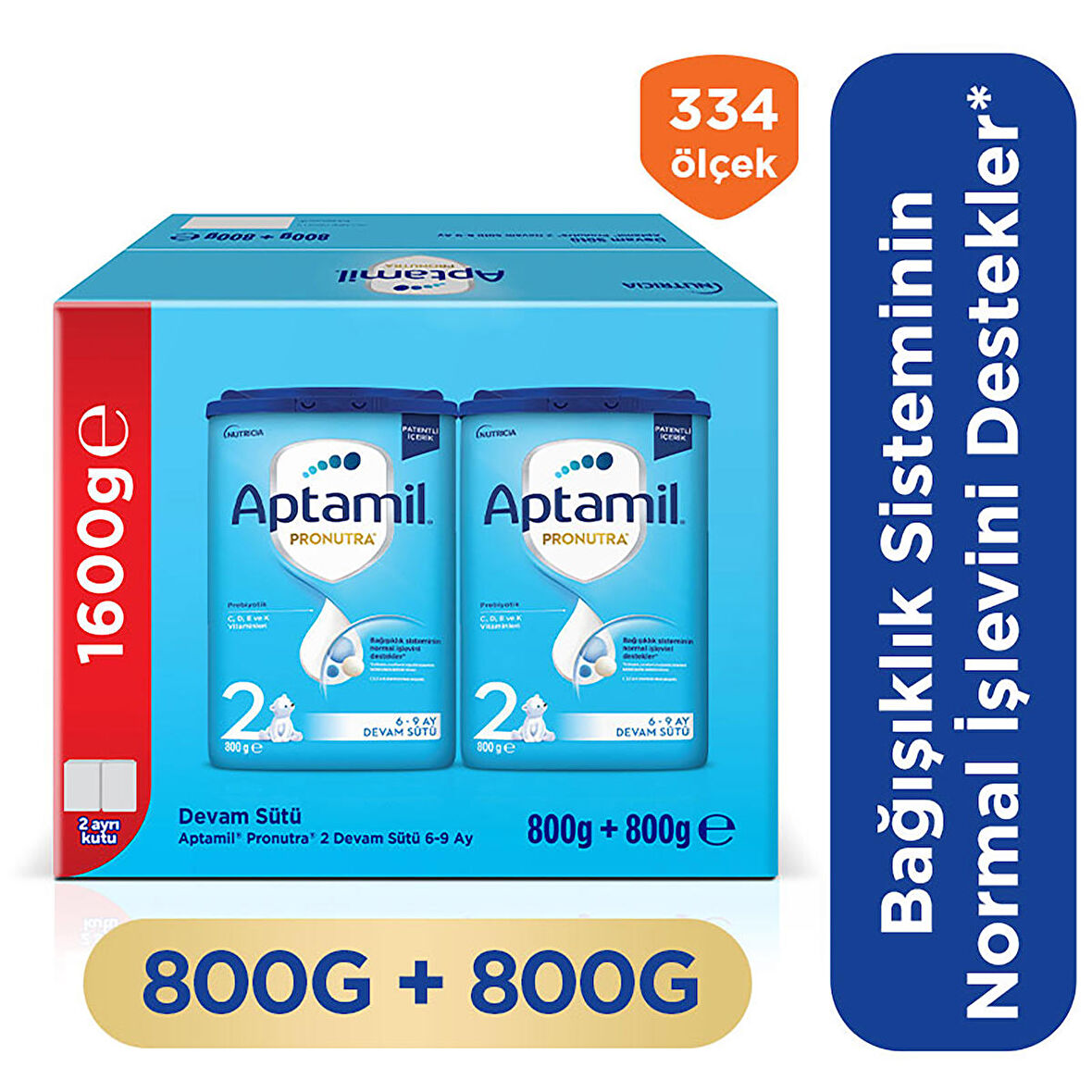 Aptamil 2 Devam Sütü 800 gr 2 Adet