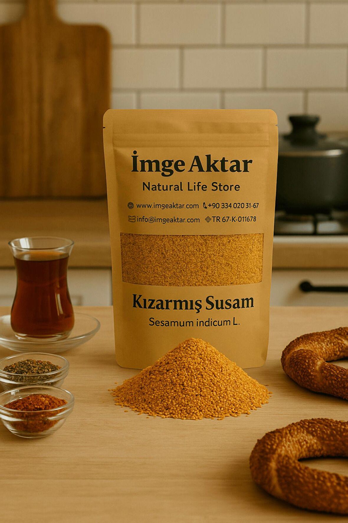 Simitlik Susam-Kavrulmuş Susam 100g