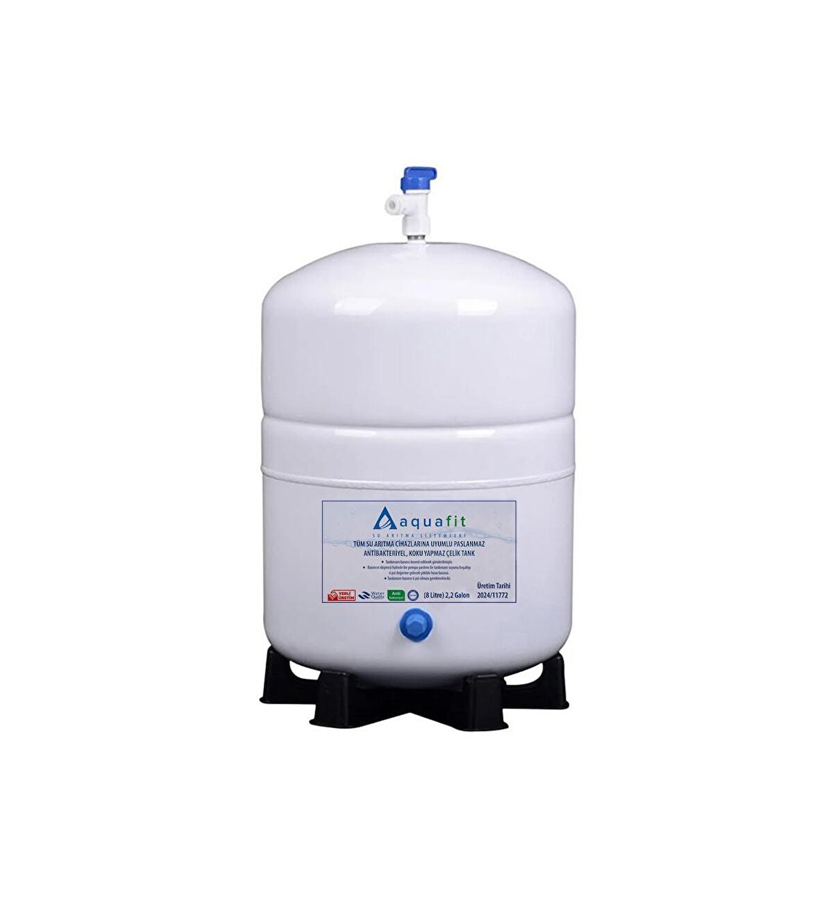 Aquafit Su Arıtma Cihazı 8 Lt. Aquafit Tankpro Paslanmaz Çelik Tank  - Tank Vanası Hediyeli