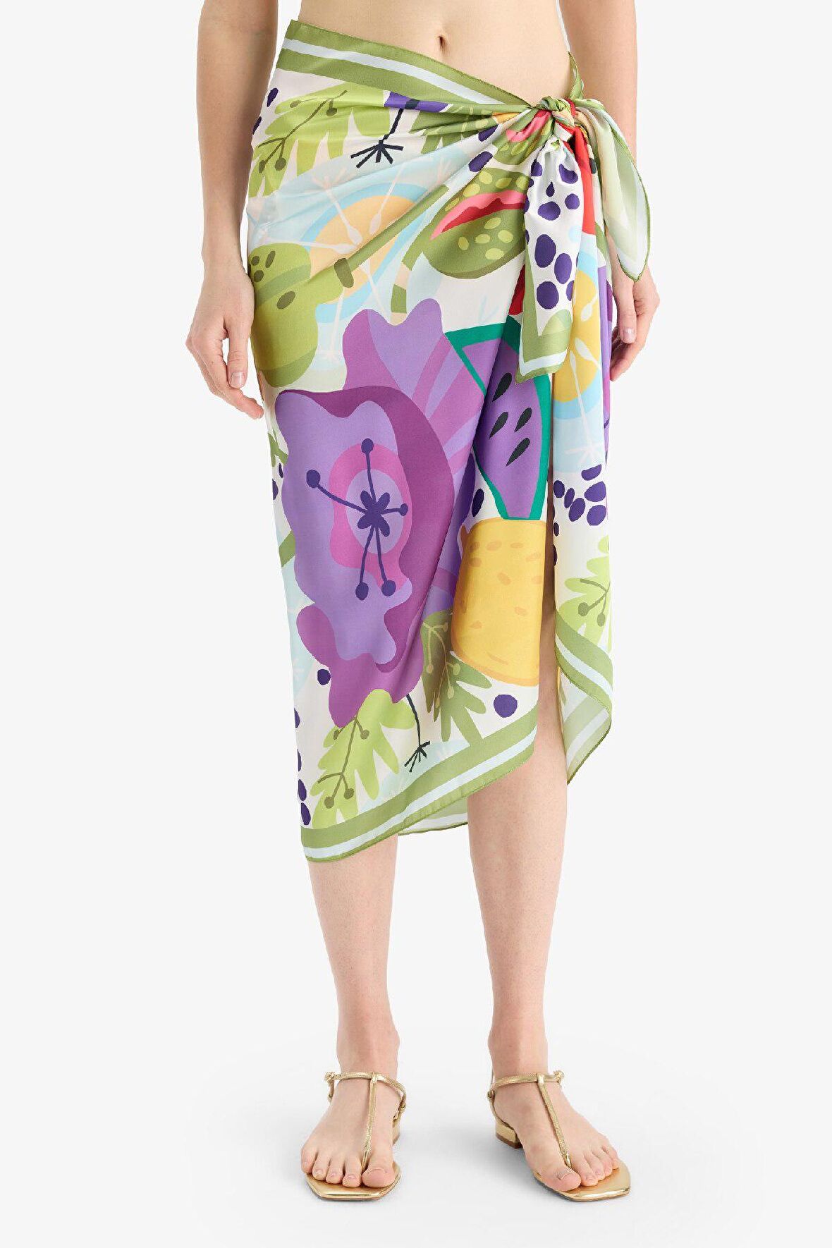 DeFacto Desenli Saten Pareo F1467AXNSKR1