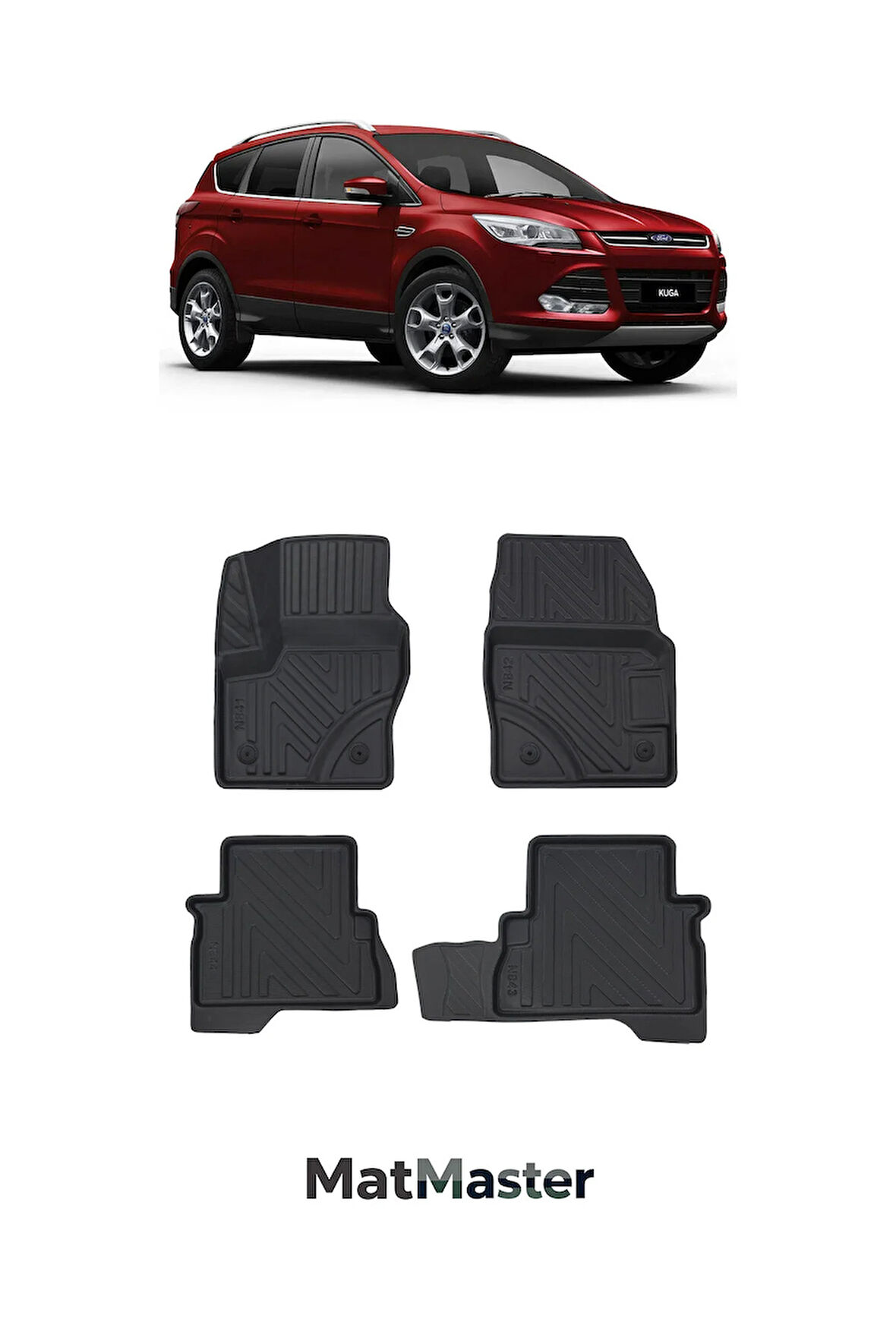 Ford Kuga 2018 Model 5D Ekstra Havuzlu Paspas