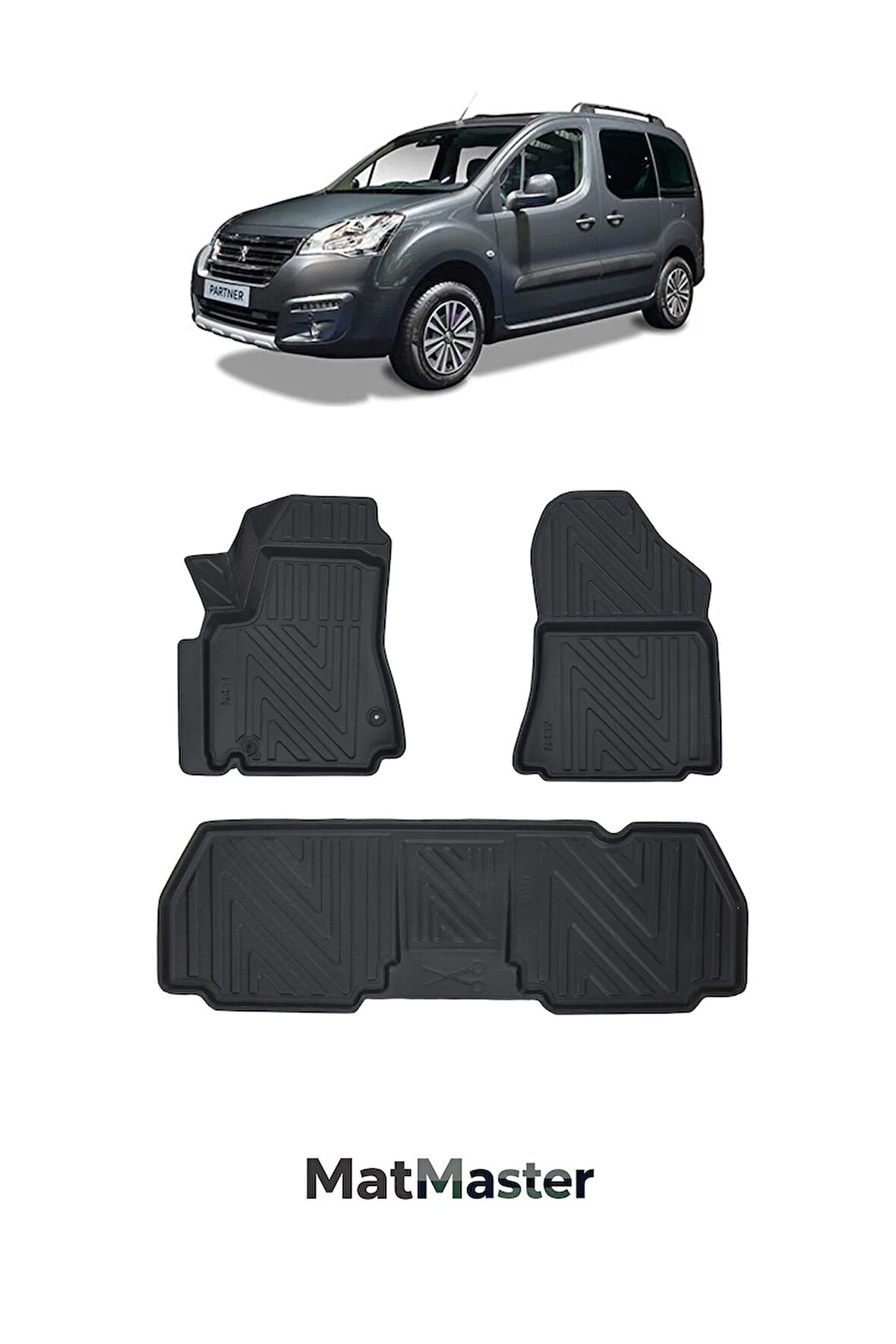 Peugeot Partner 2008 Model 5D Ekstra Havuzlu Paspas