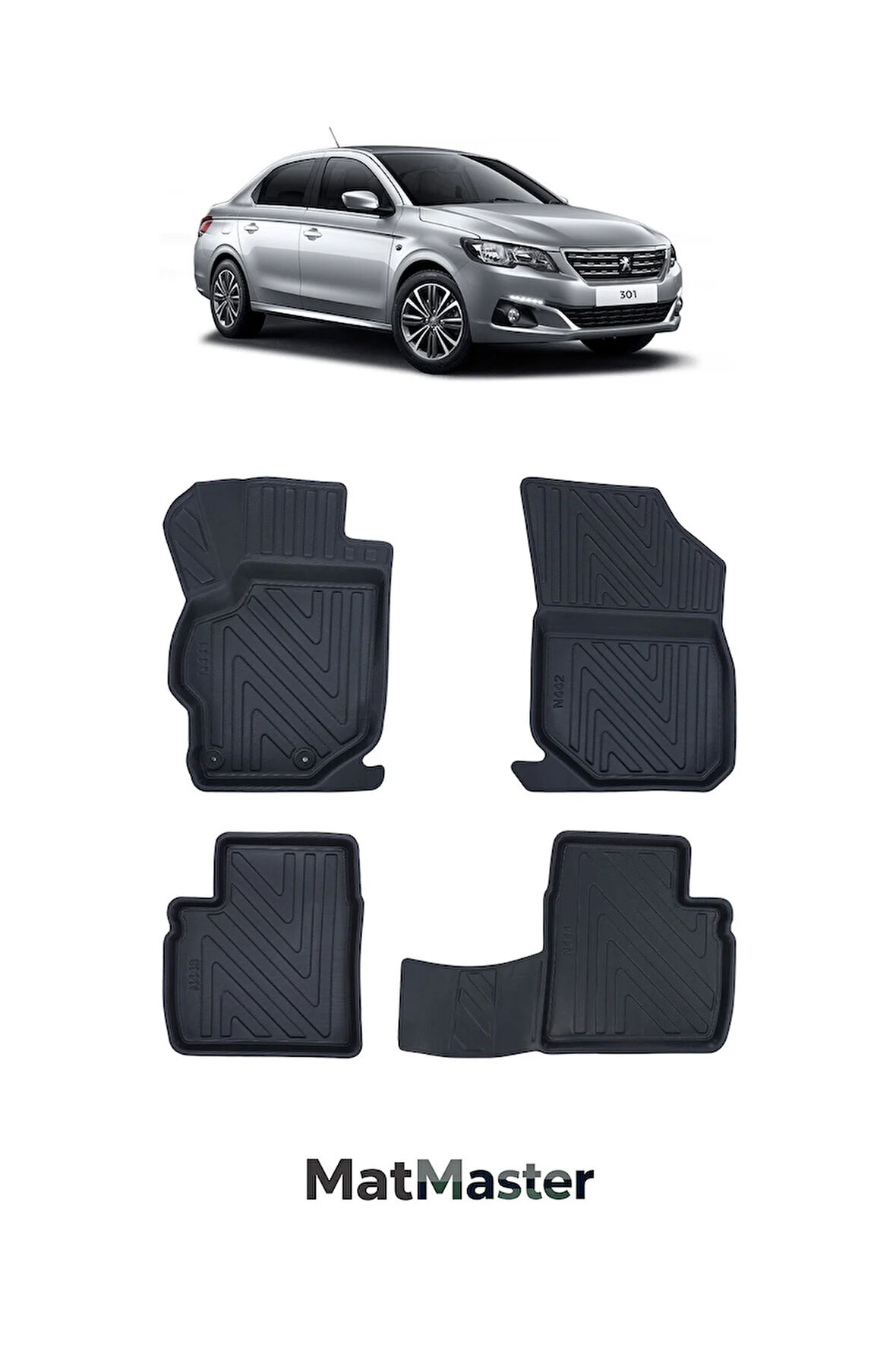 Peugeot 301 2024 Model 5D Ekstra Havuzlu Paspas
