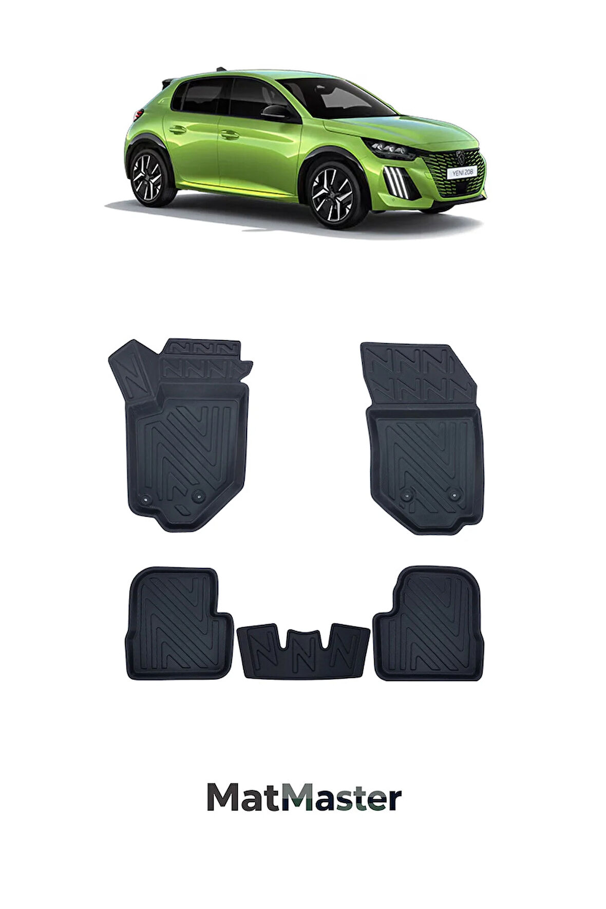 Peugeot 208 2023 Model 5D Ekstra Havuzlu Paspas