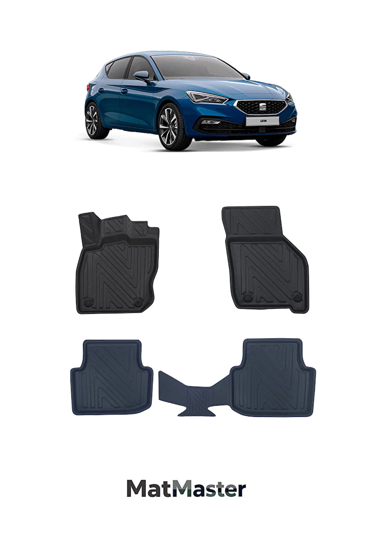 Seat Leon 2023 Model 5D Ekstra Havuzlu Paspas