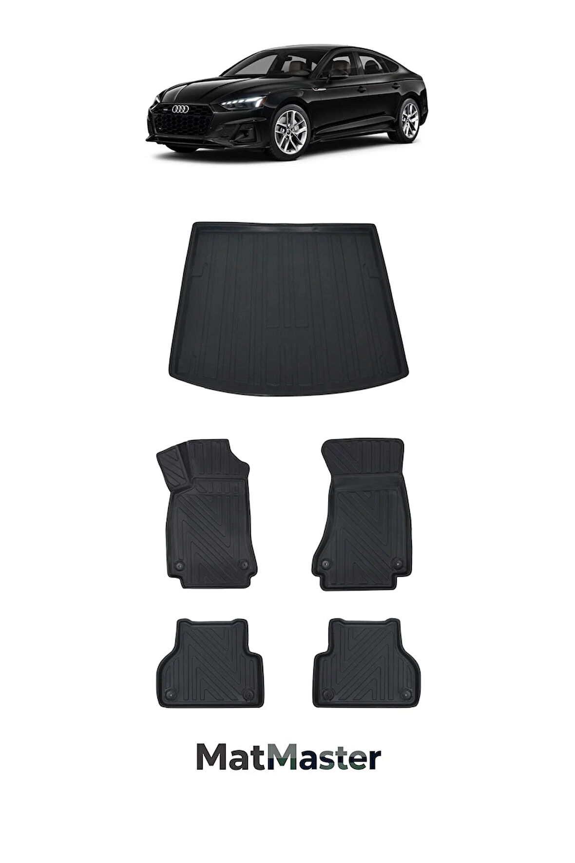 Audi A4 2016 Model 5D Premium Ekstra Havuzlu Paspas Ve Bagaj Havuzu Set