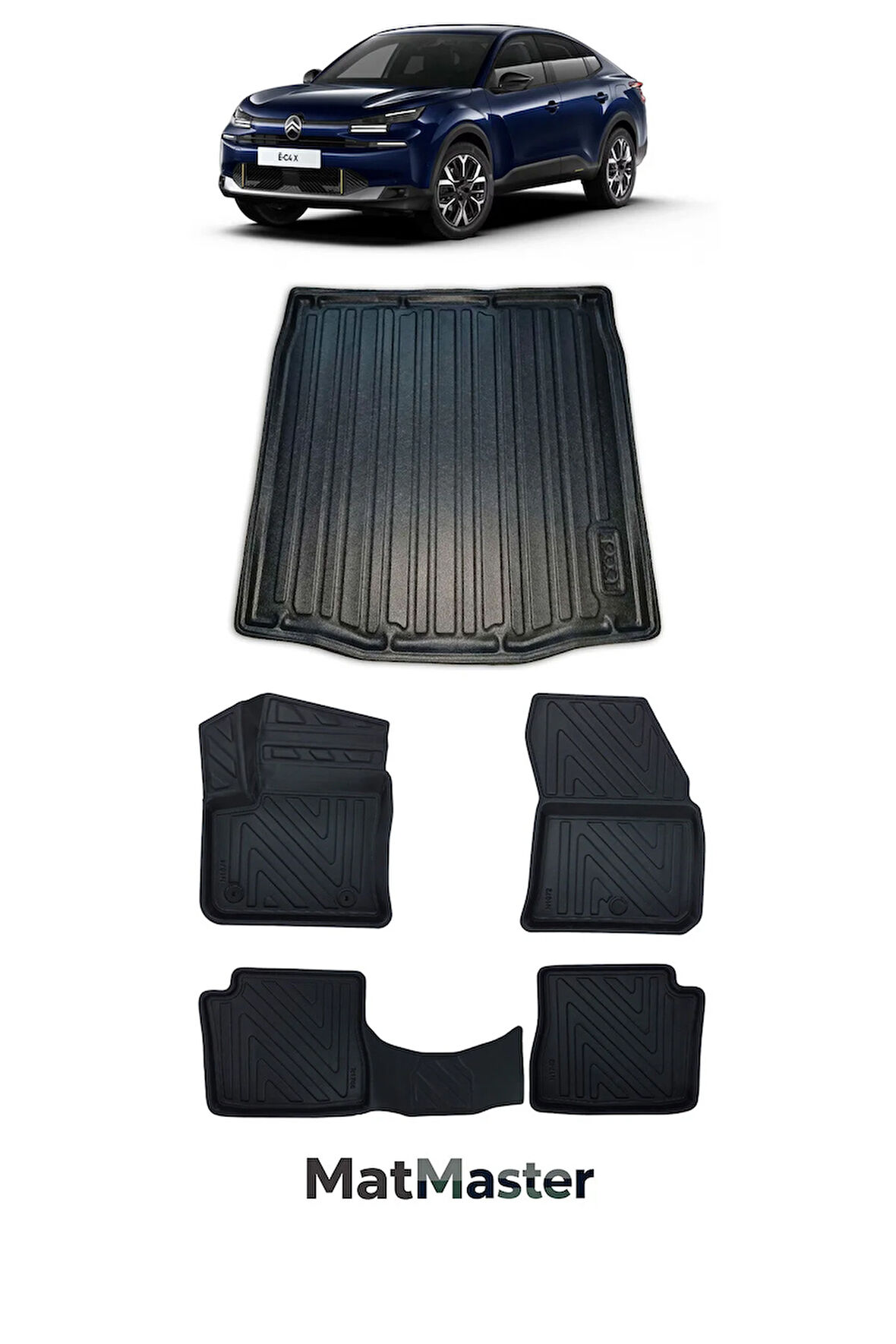 Citroen C4X Elektrikli 2025 Model 5D Premium Ekstra Havuzlu Paspas Ve Bagaj Havuzu Set