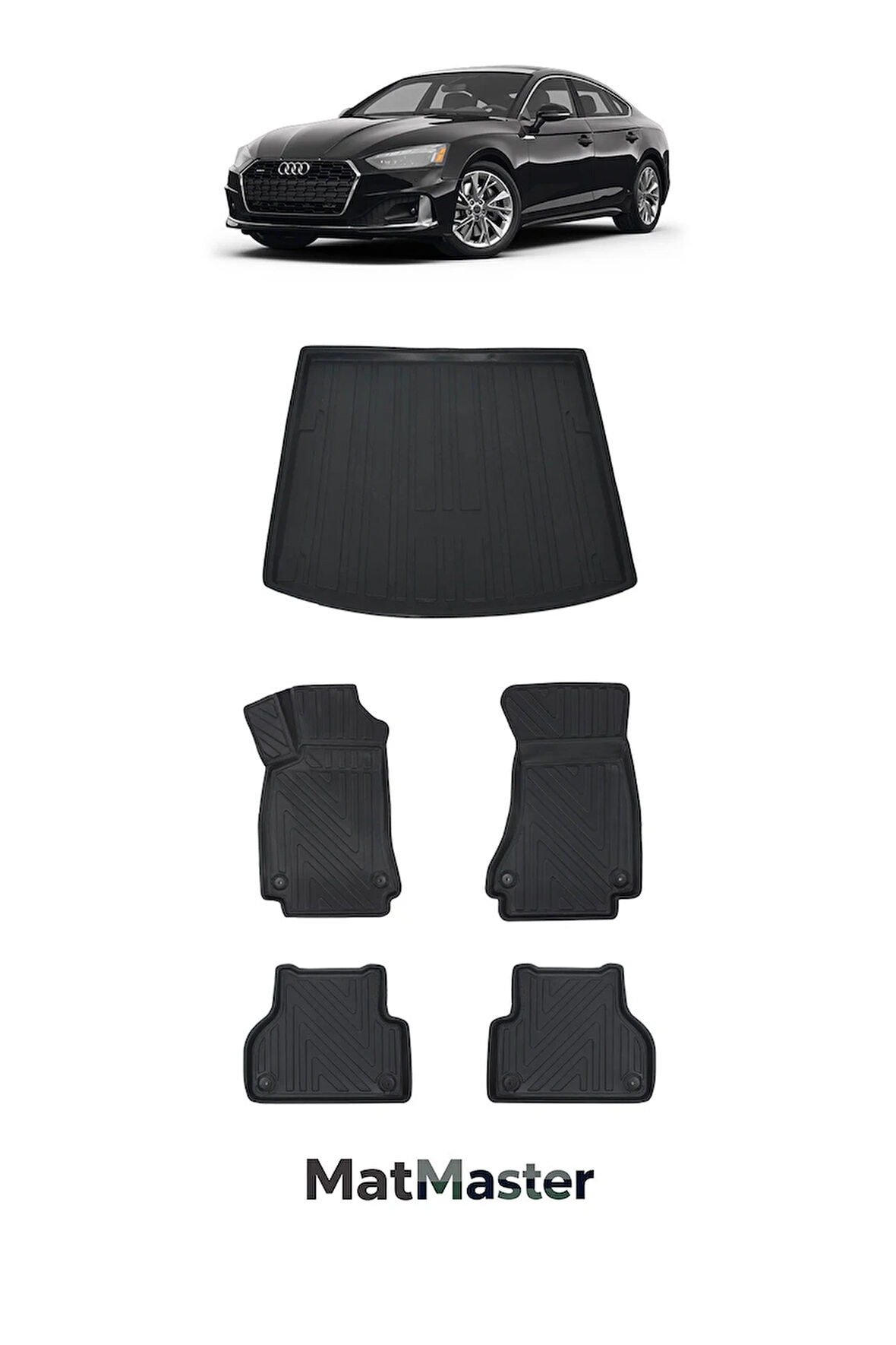 Audi A5 2020 Model 5D Premium Ekstra Havuzlu Paspas Ve Bagaj Havuzu Set