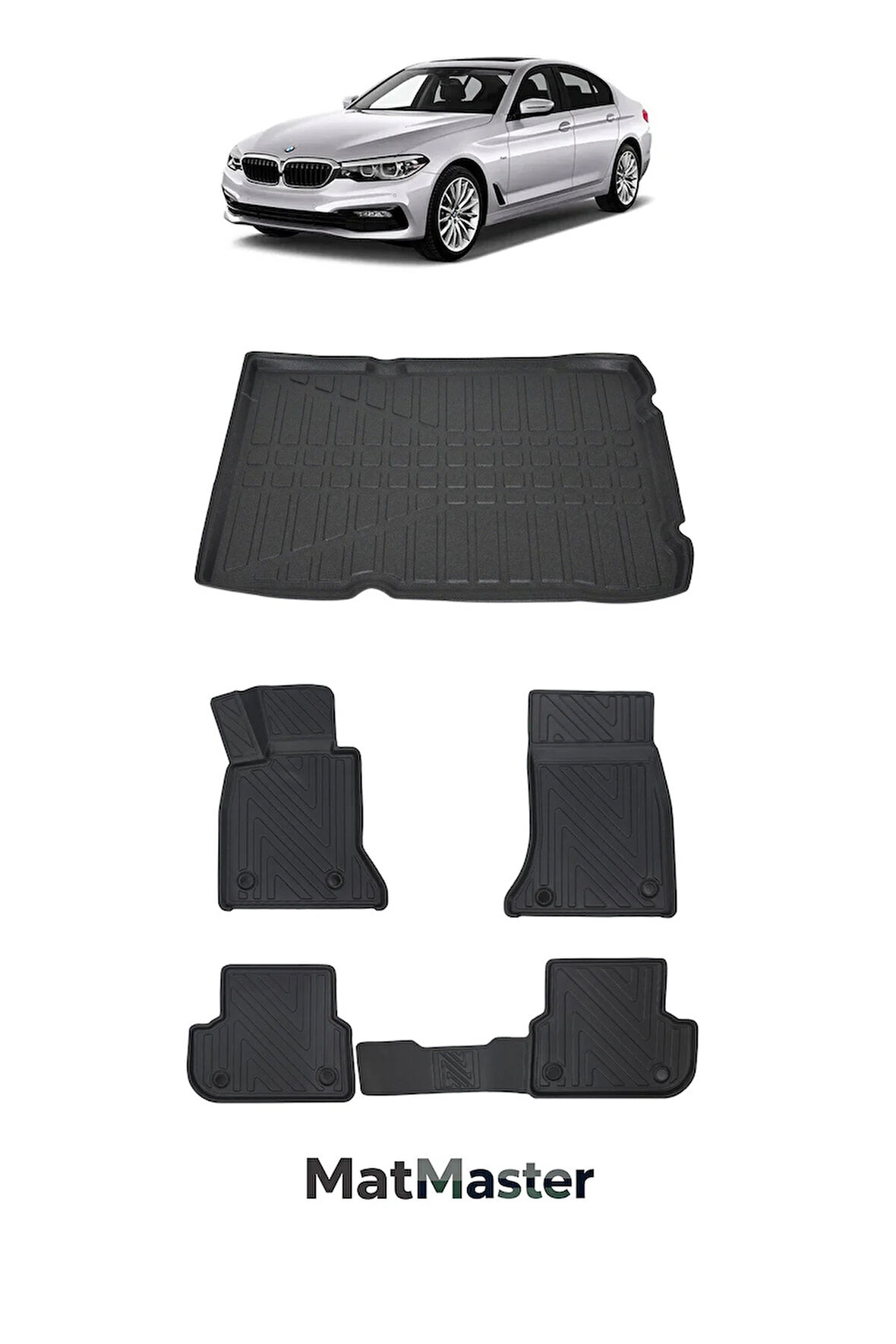 Bmw 5 Serisi G30 2021 Model 5D Premium Ekstra Havuzlu Paspas Ve Bagaj Havuzu Set