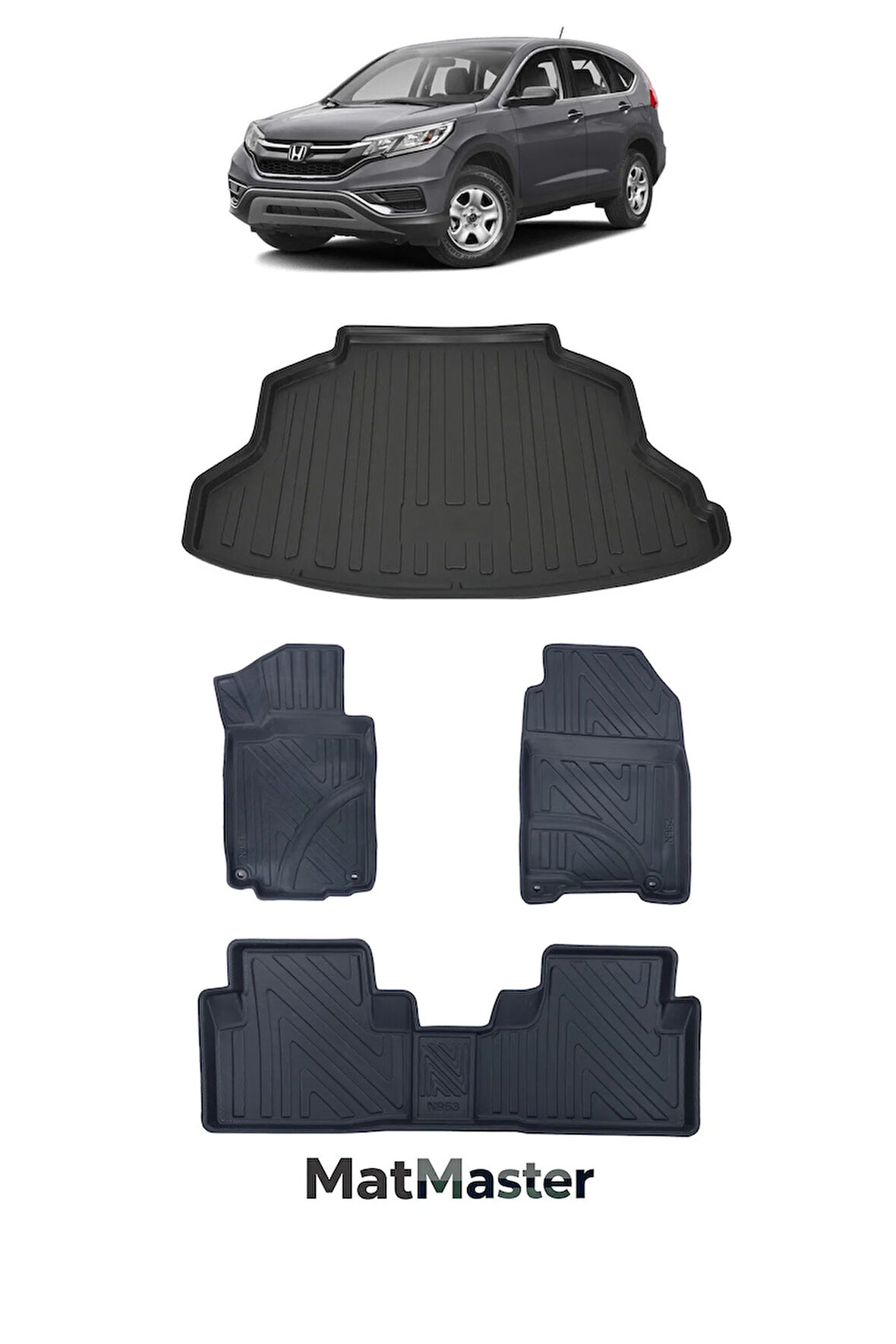 Honda CR-V 2017 Model 5D Premium Ekstra Havuzlu Paspas Ve Bagaj Havuzu Set
