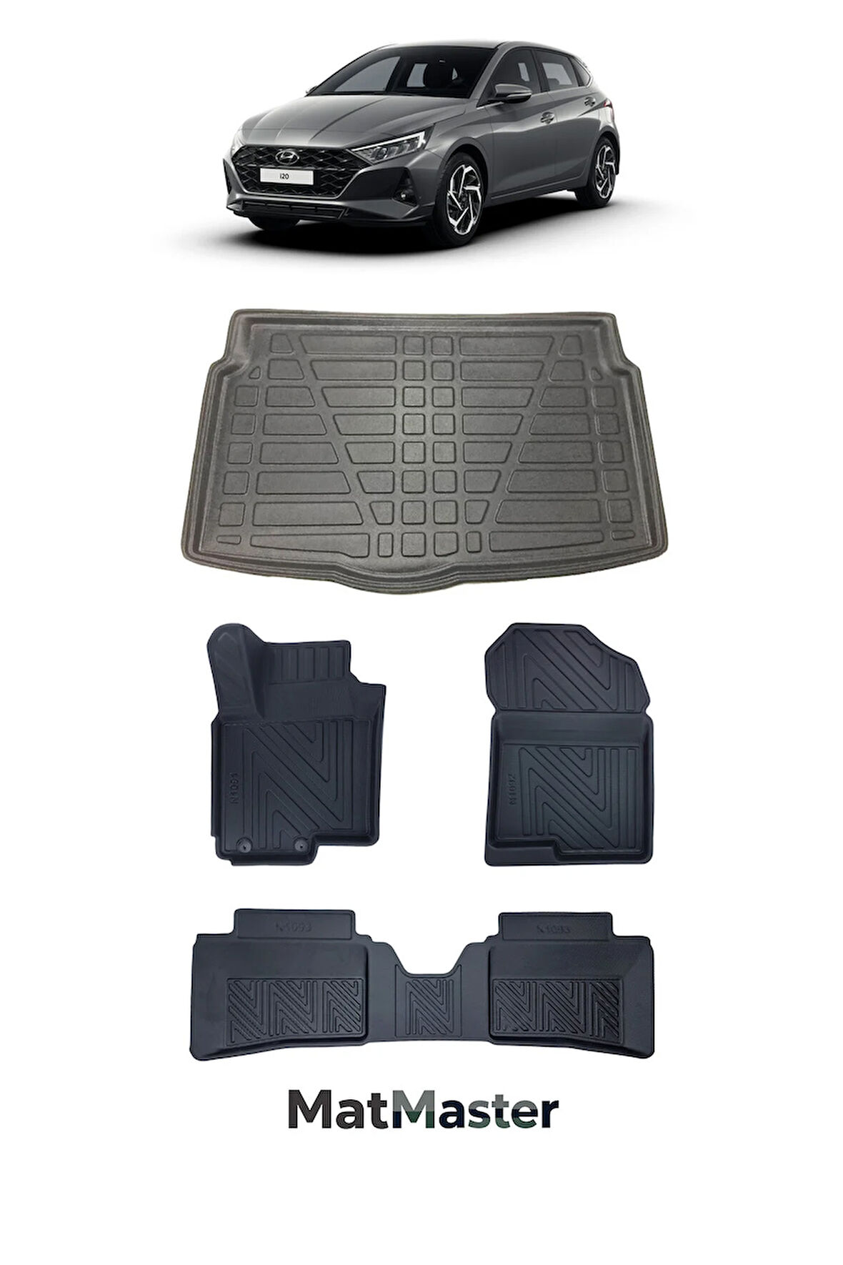 Hyundai i20 2024 Model 5D Premium Ekstra Havuzlu Paspas Ve Bagaj Havuzu Set