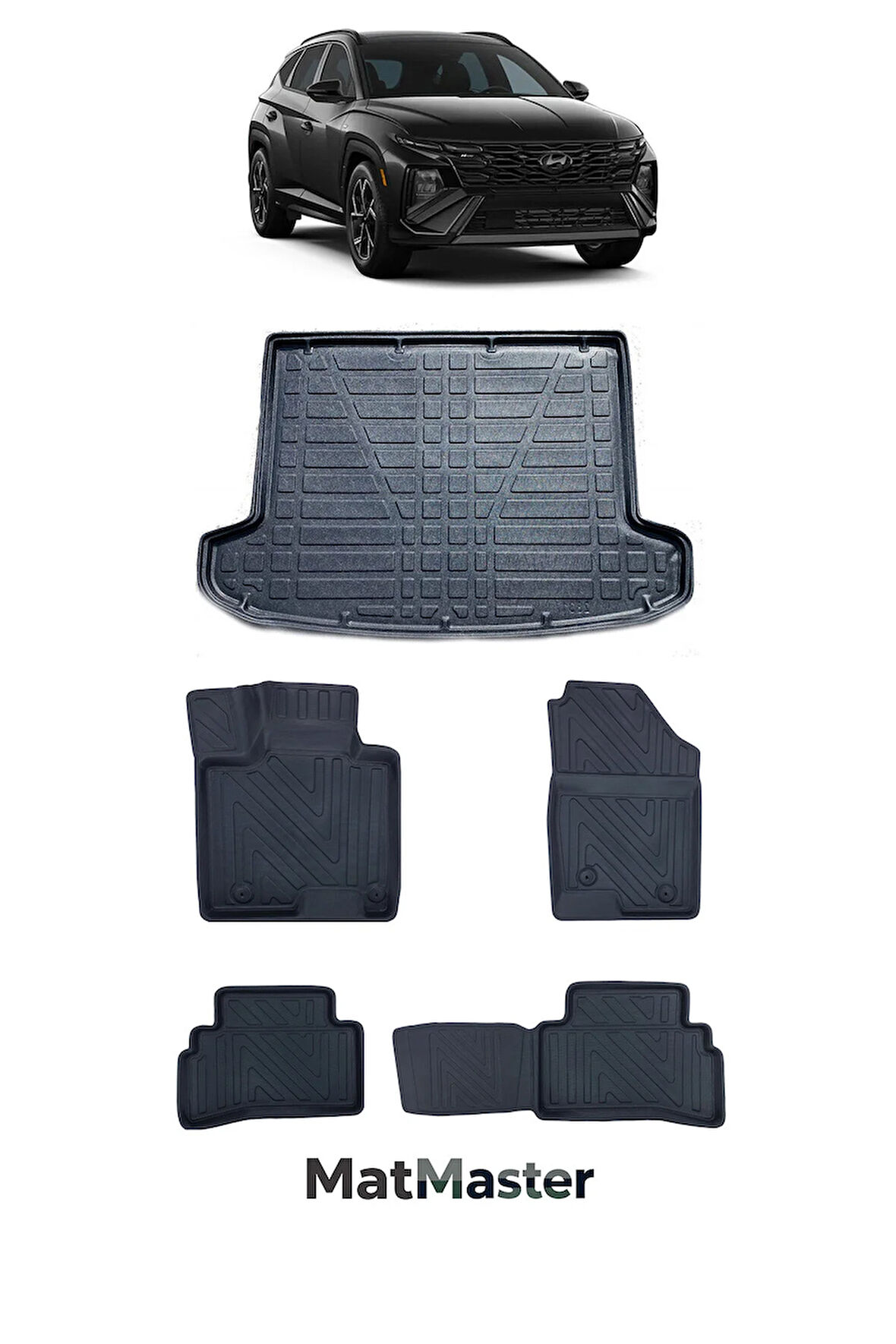 Hyundai Tucson 2021 Model 5D Premium Ekstra Havuzlu Paspas Ve Bagaj Havuzu Set