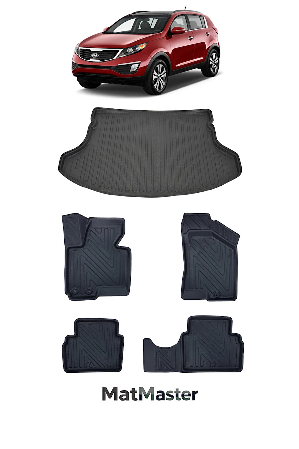 Kia Sportage 2013 Model 5D Premium Ekstra Havuzlu Paspas Ve Bagaj Havuzu Set