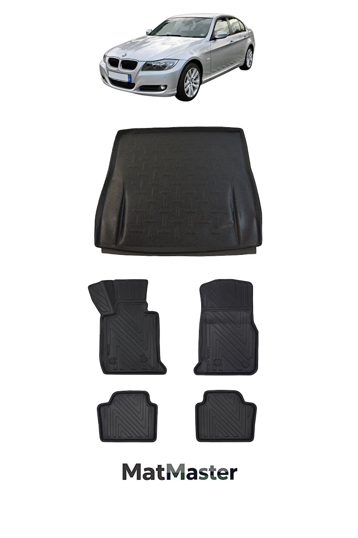 Bmw 3 Serisi E90 2011 Model 5D Premium Ekstra Havuzlu Paspas Ve Bagaj Havuzu Set