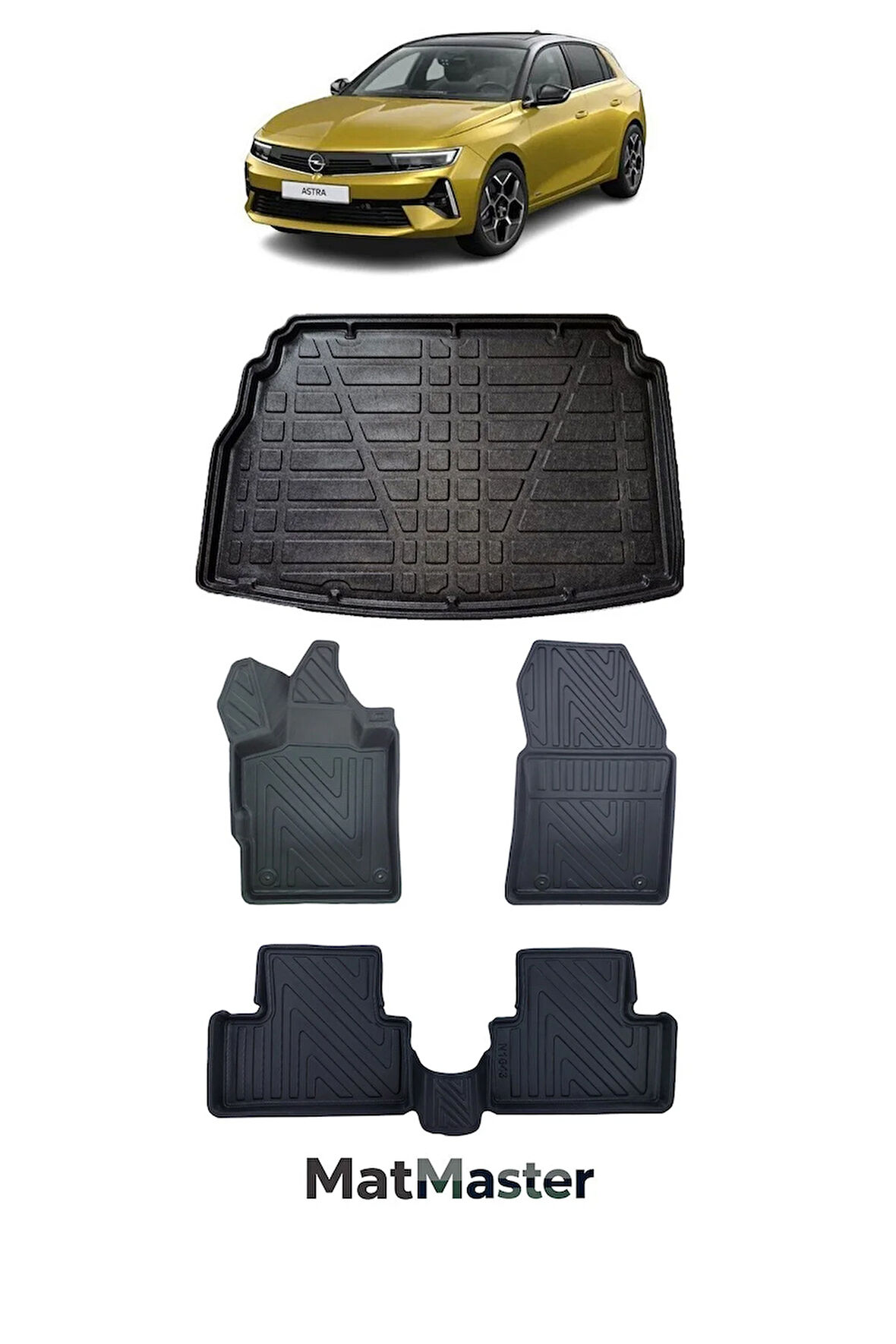 Opel Astra L 2023 Model 5D Premium ELstra Havuzlu Paspas Ve Bagaj Havuzu Set