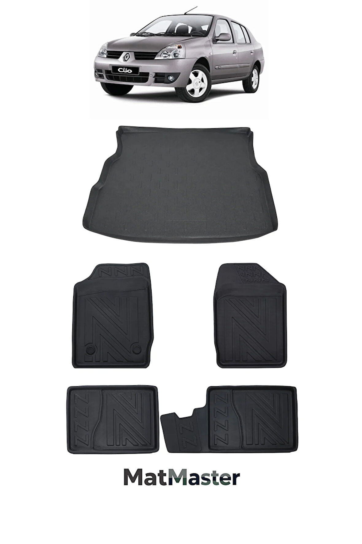 Renault Symbol 2005 Model 5D Premium Ekstra Havuzlu Paspas Ve Bagaj Havuzu Set
