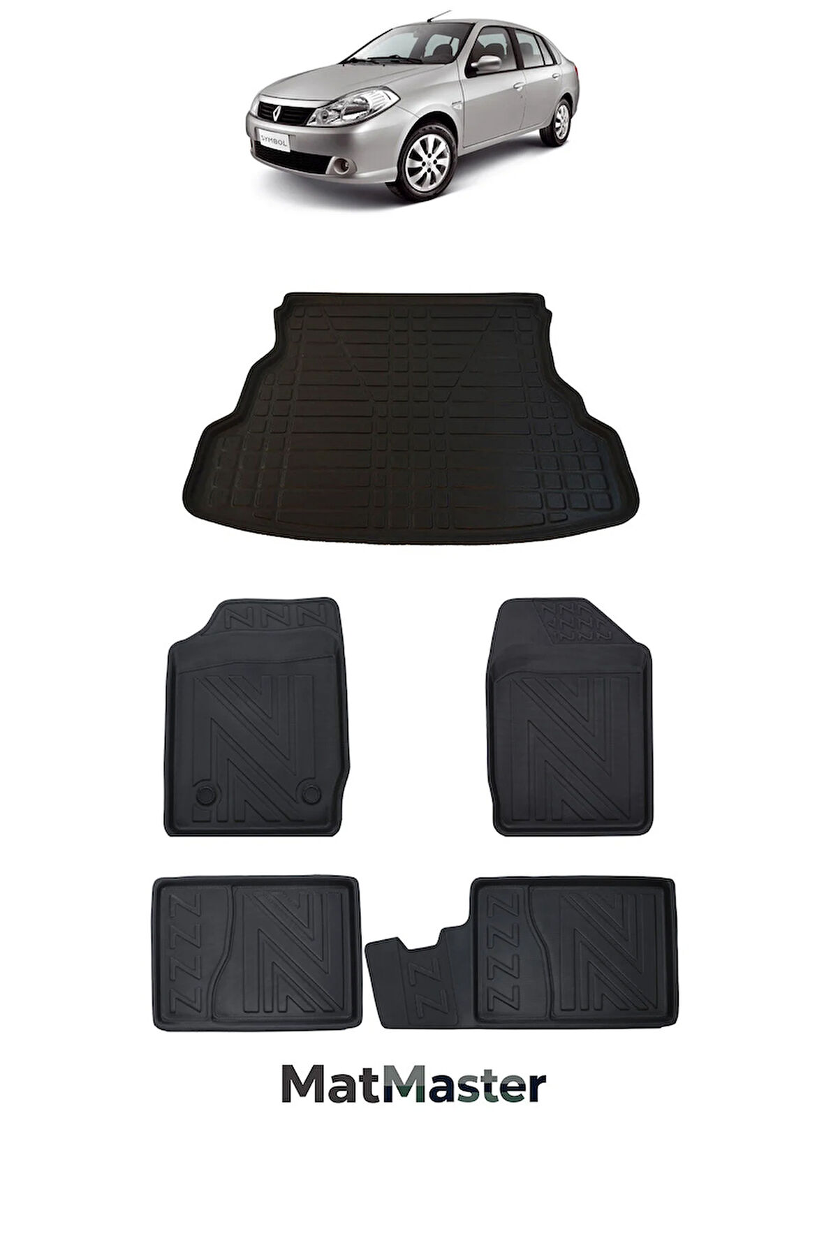 Renault Symbol 2008 Model 5D Premium Ekstra Havuzlu Paspas Ve Bagaj Havuzu Set
