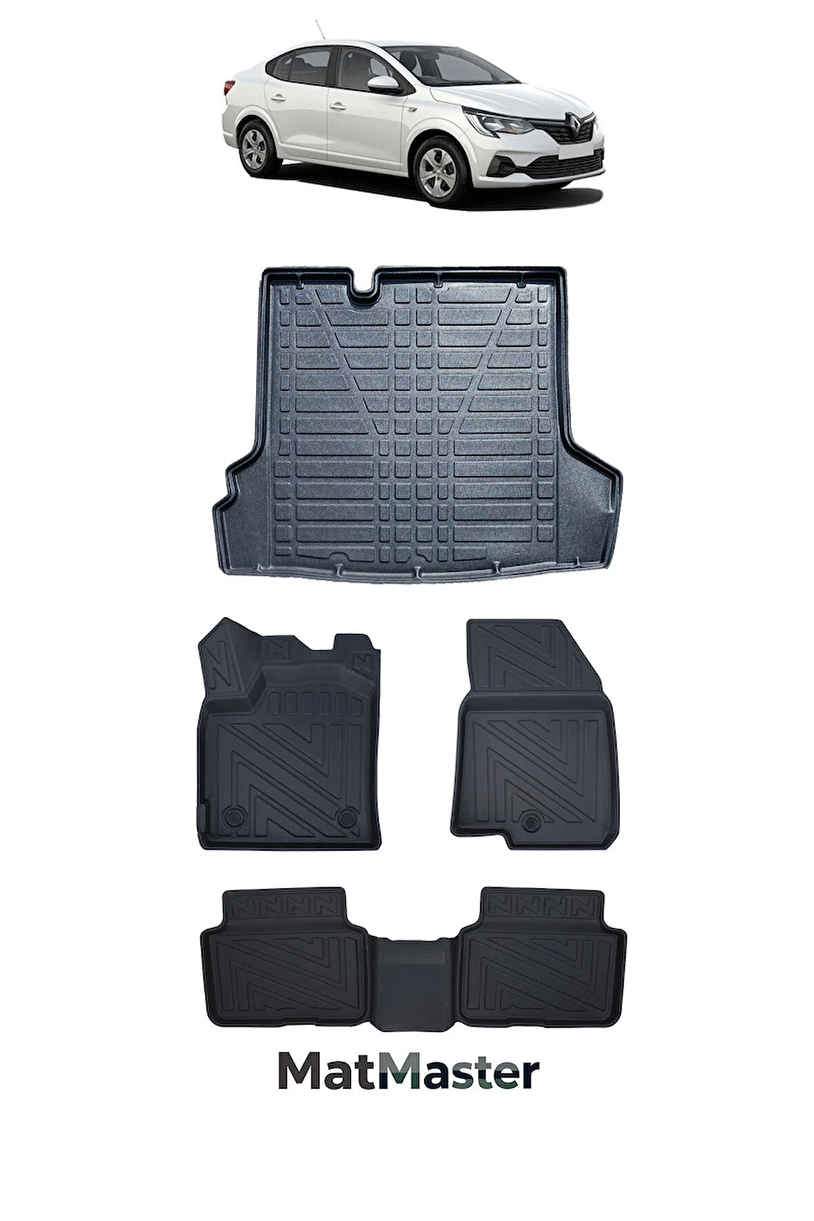 Renault Taliant 2021 Model 5D Premium Ekstra Havuzlu Paspas Ve Bagaj Havuzu Set