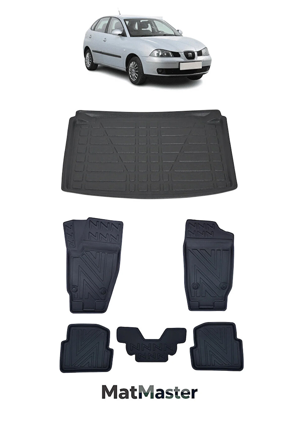Seat İbiza 2003 Model 5D Premium Ekstra Havuzlu Paspas Ve Bagaj Havuzu Set