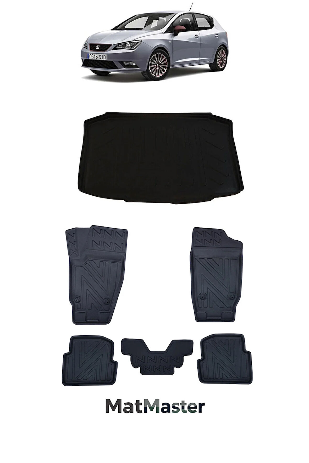 Seat İbiza 2009 Model 5D Premium Ekstra Havuzlu Paspas Ve Bagaj Havuzu Set