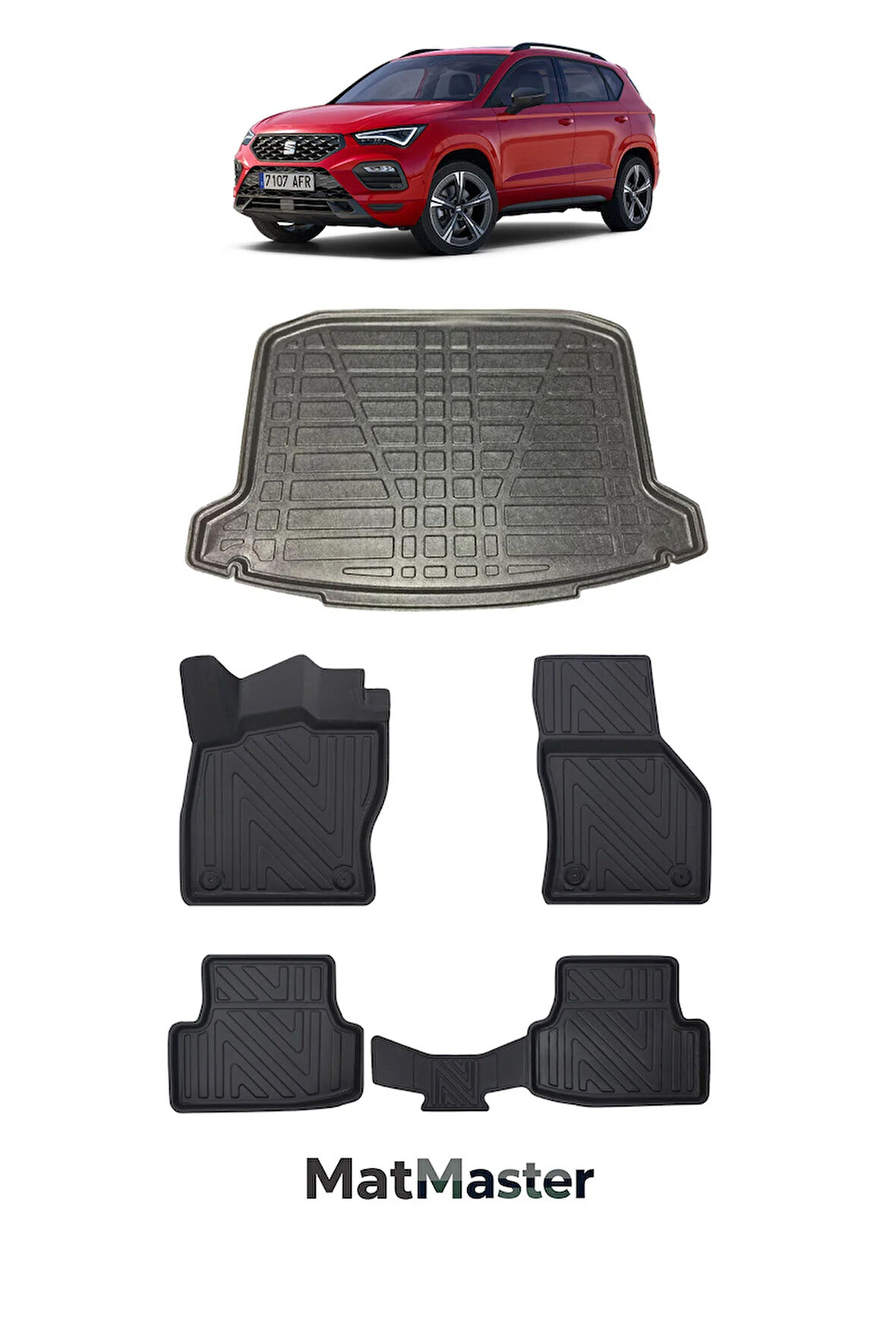 Seat Ateca 2020 Model 5D Premium Ekstra Havuzlu Paspas Ve Bagaj Havuzu Set