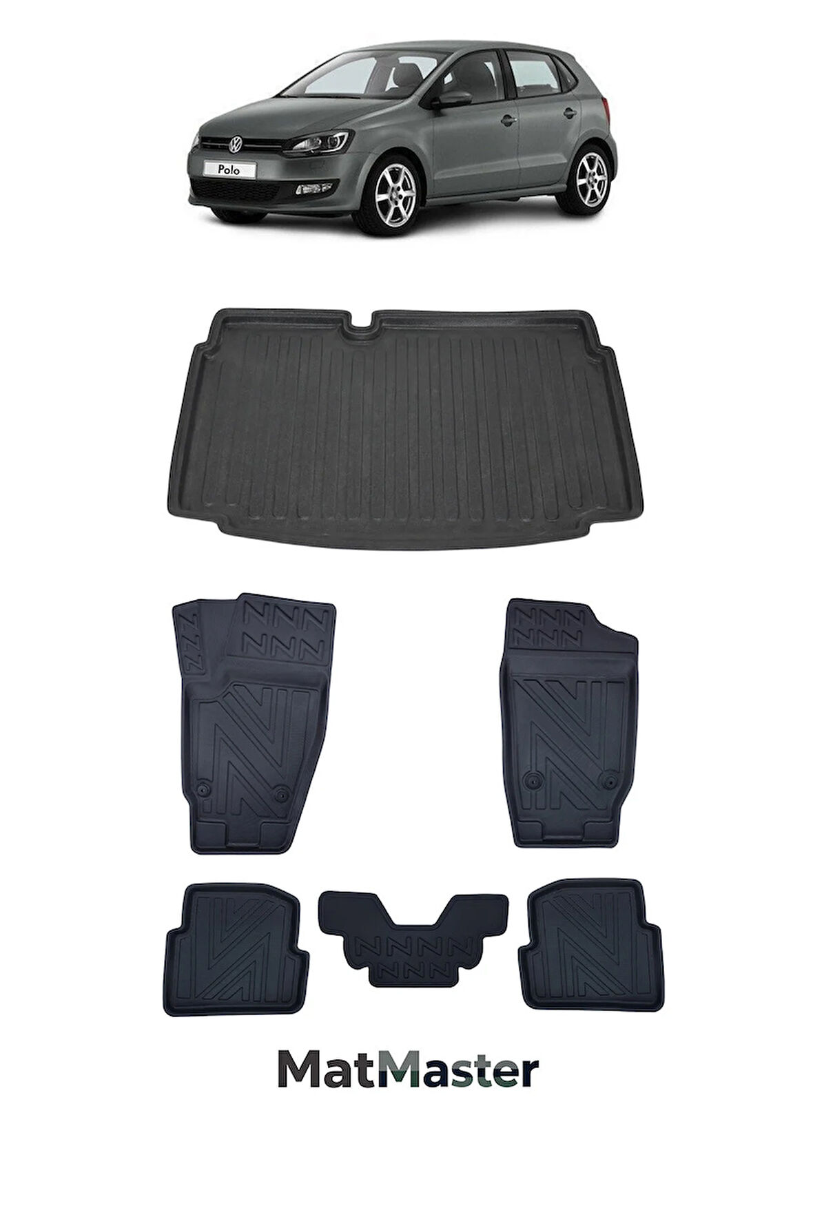 Volkswagen Polo 2015 Model 5D Premium Ekstra Havuzlu Paspas Ve Bagaj Havuzu Set