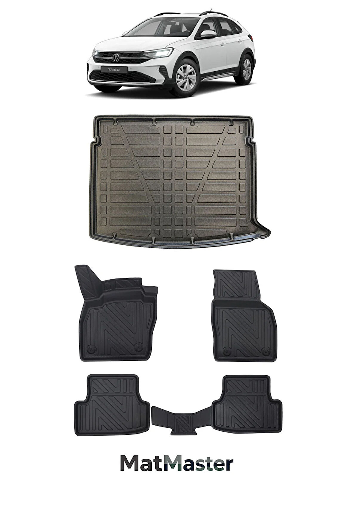 Volkswagen Taigo 2025 Model 5D Premium Ekstra Havuzlu Paspas Ve Bagaj Havuzu Set