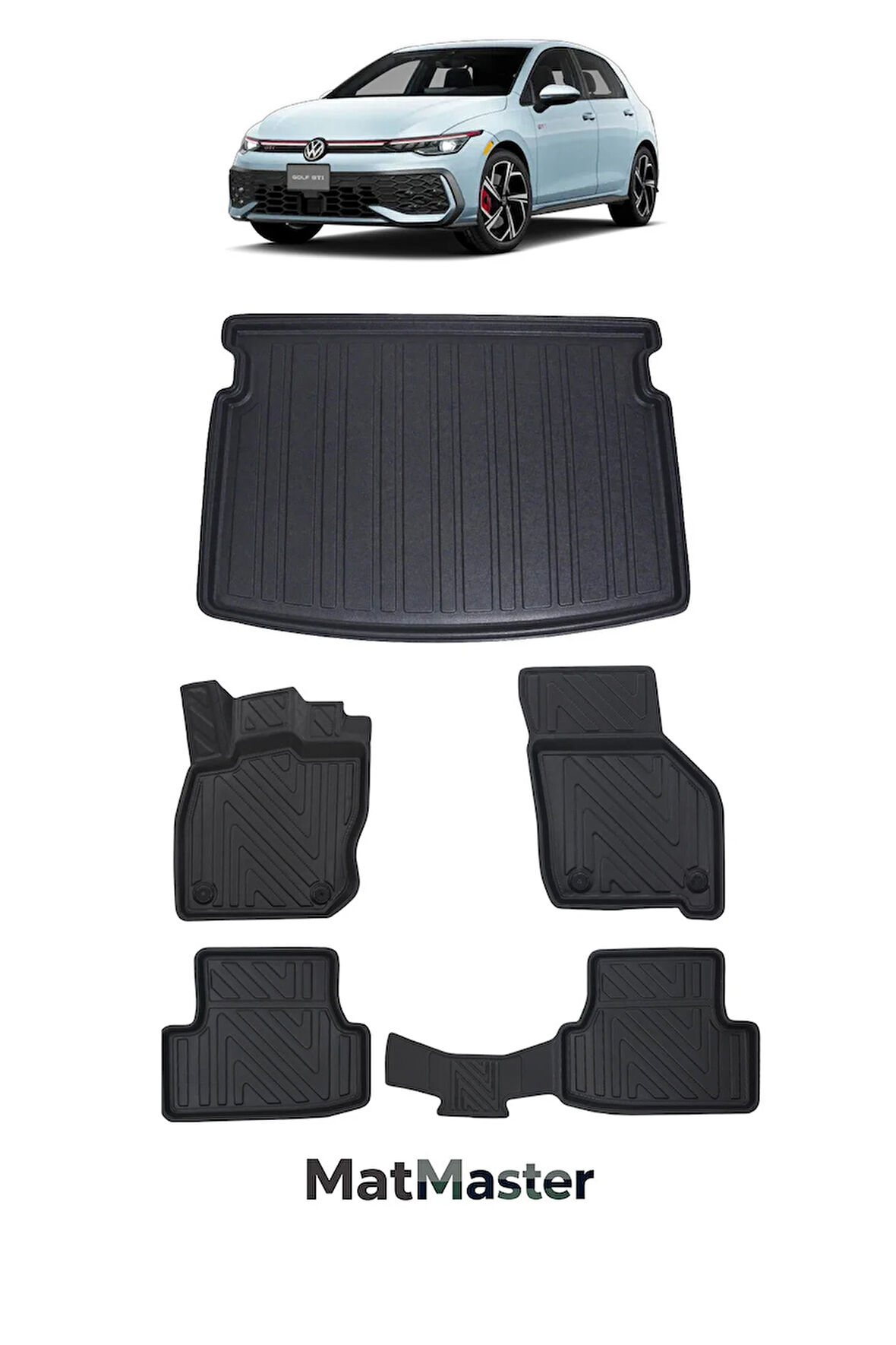 Volkswagen Golf 8 2020 Model 5D Premium Ekstra Havuzlu Paspas Ve Bagaj Havuzu Set