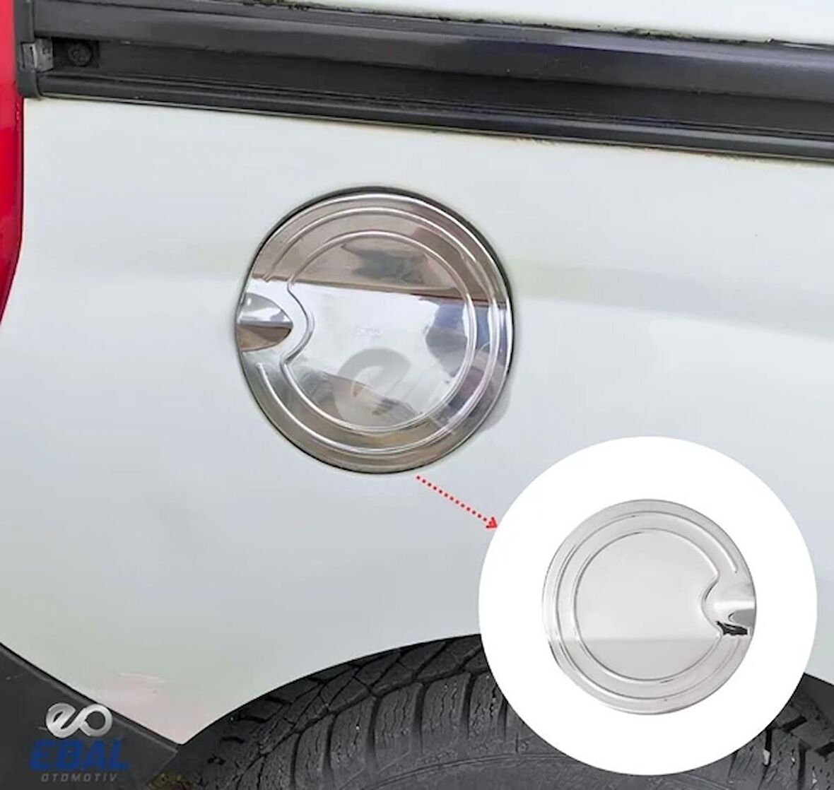 Citroen Nemo Krom Depo Kapağı 2008 Üzeri P.Çelik