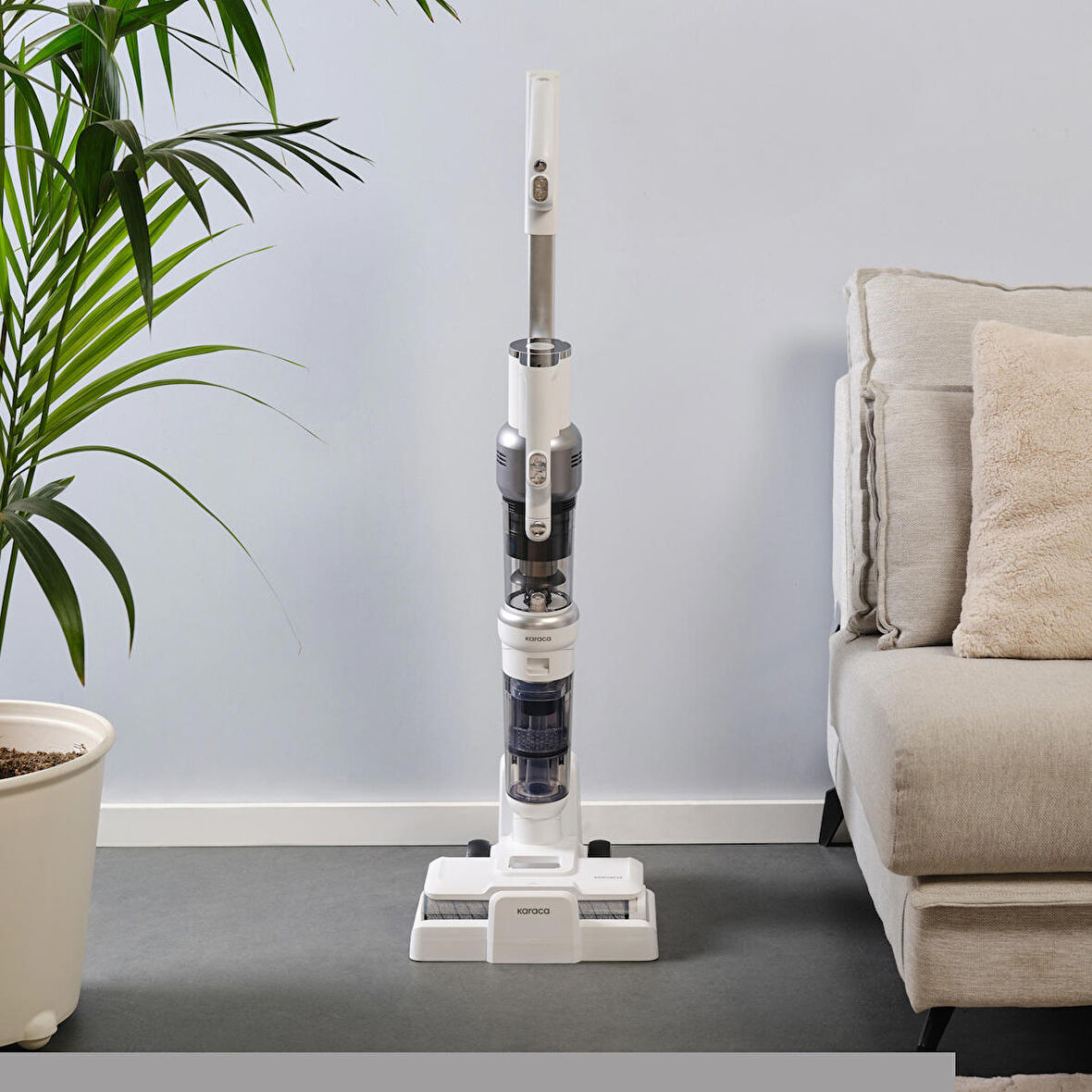 Karaca Aquaclean Pet 3In1 Kablosuz Islak&Kuru Dik Süpürge, Paspas Ve El Süpürgesi