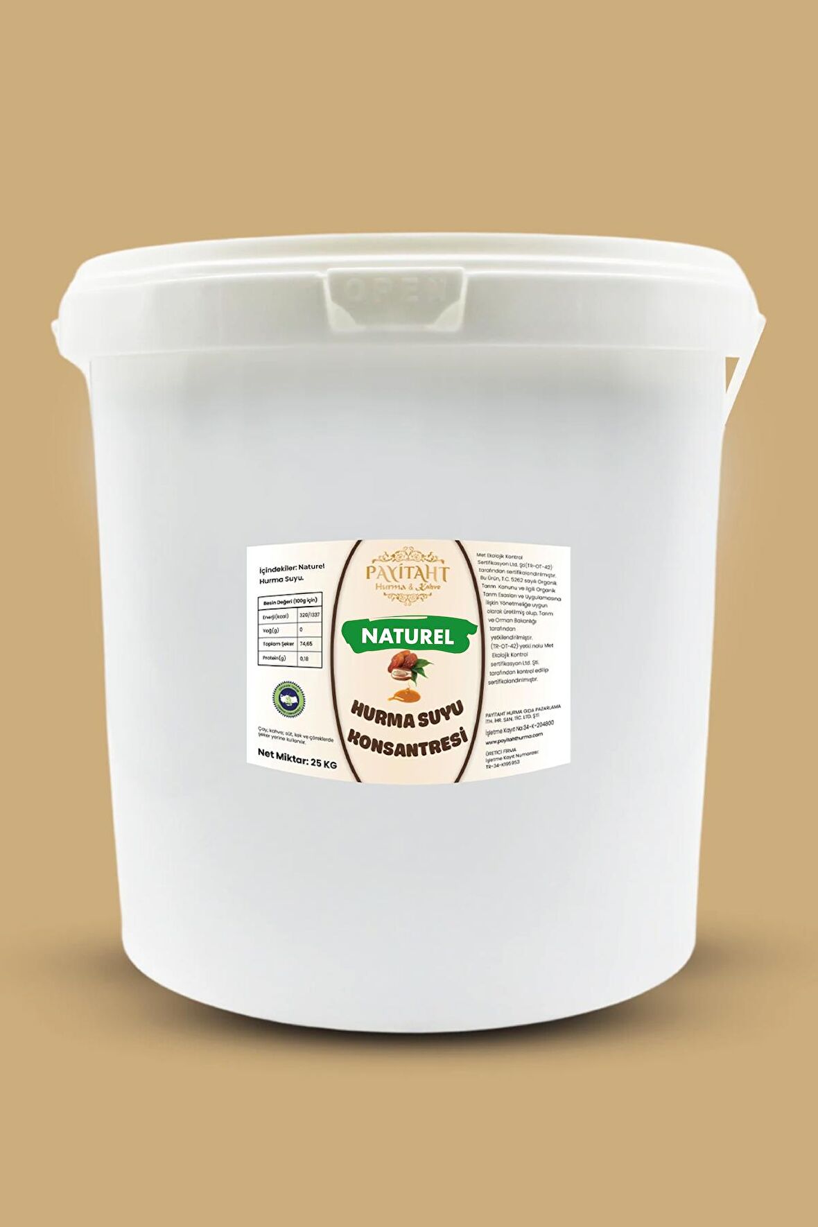 HURMA SUYU KONSANTRESİ 25 KG