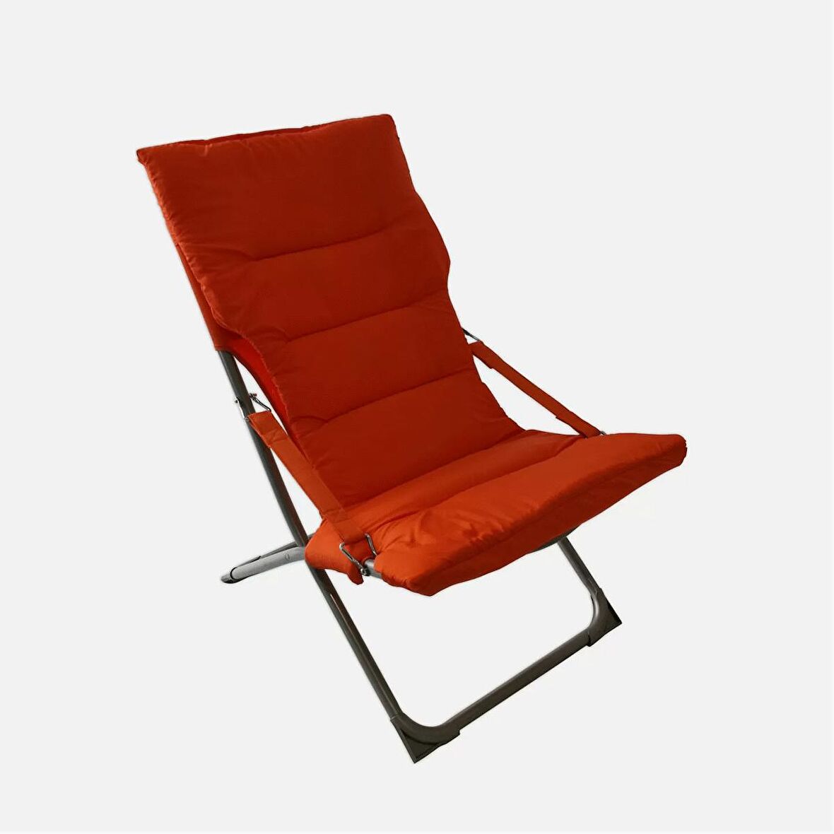 Evinizin Atölyesi Relax Katlanır Koltuk Turuncu - 61X77X90 cm - Ister Dış Mekan Ister Iç Mekanda Kullanabilirsiniz.