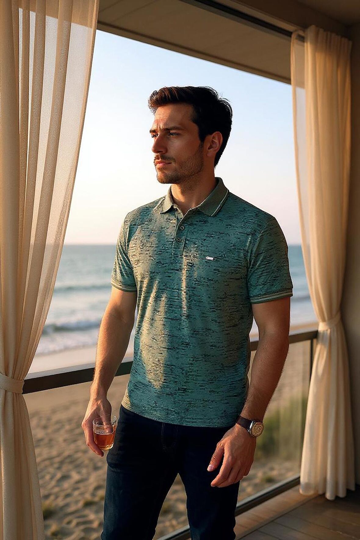 Erkek Regular Pamuklu Polo Yaka T-Shirt