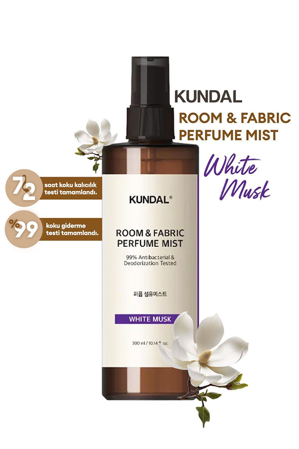 KUNDAL Room & Fabric Perfume Mist (White Musk)