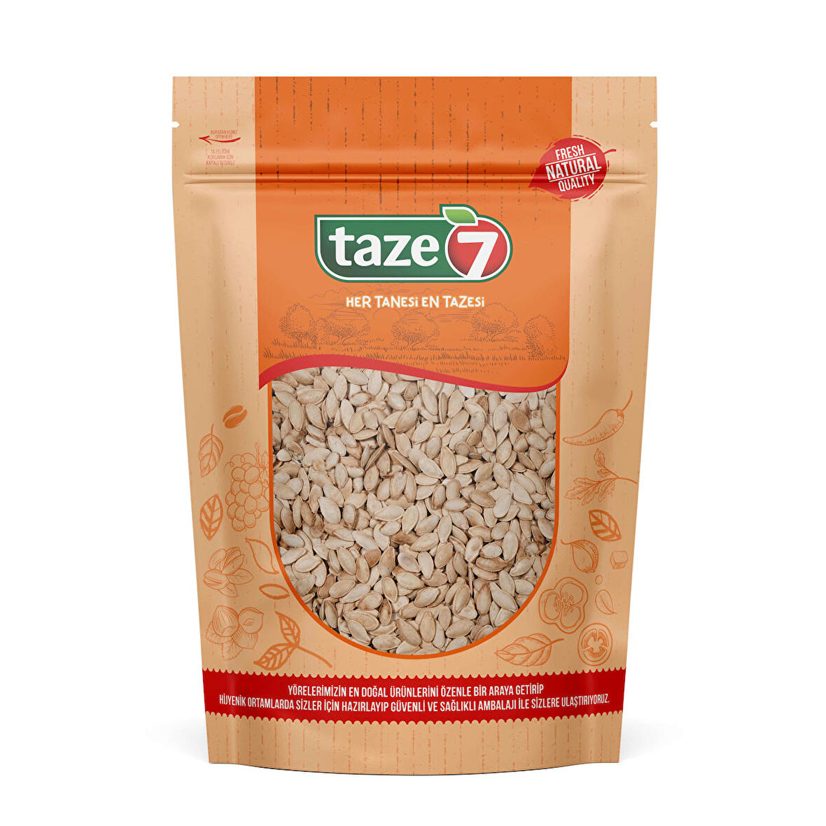 Taze7 Kavrulmuş Tuzlu Sarı Kabak Çekirdeği 1 kg 