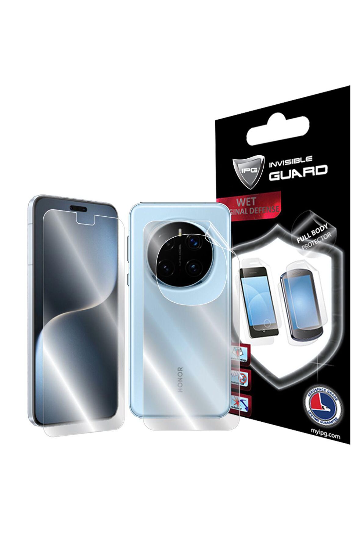HONOR Magic 7 Pro için IPG Hydrogel Tam Kaplama (Ekran+Arka Koruma)