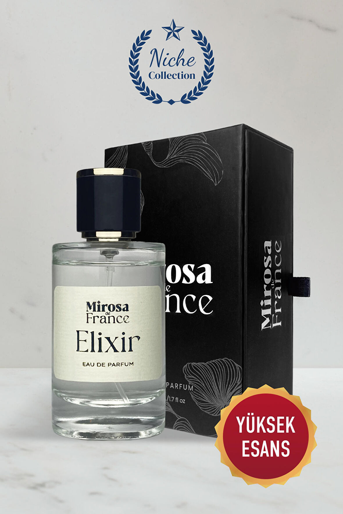 Mirosa de France Elixir Niche Collection Yüksek Kalıcı Erkek Parfum EDP Premium Kutu 50ml N507