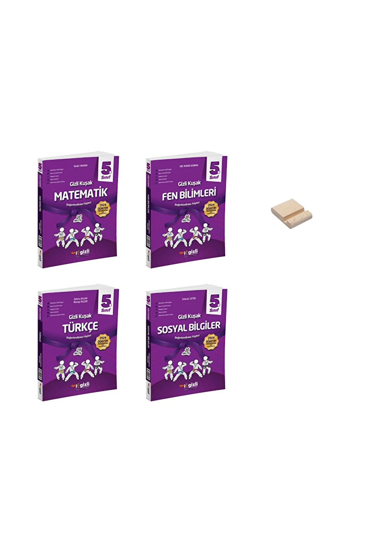 5. Sınıf Gizli Kuşak Matematik Fen Türkçe ve Sosyal Değerlendirme Föyleri (Deneme) 4lü Set