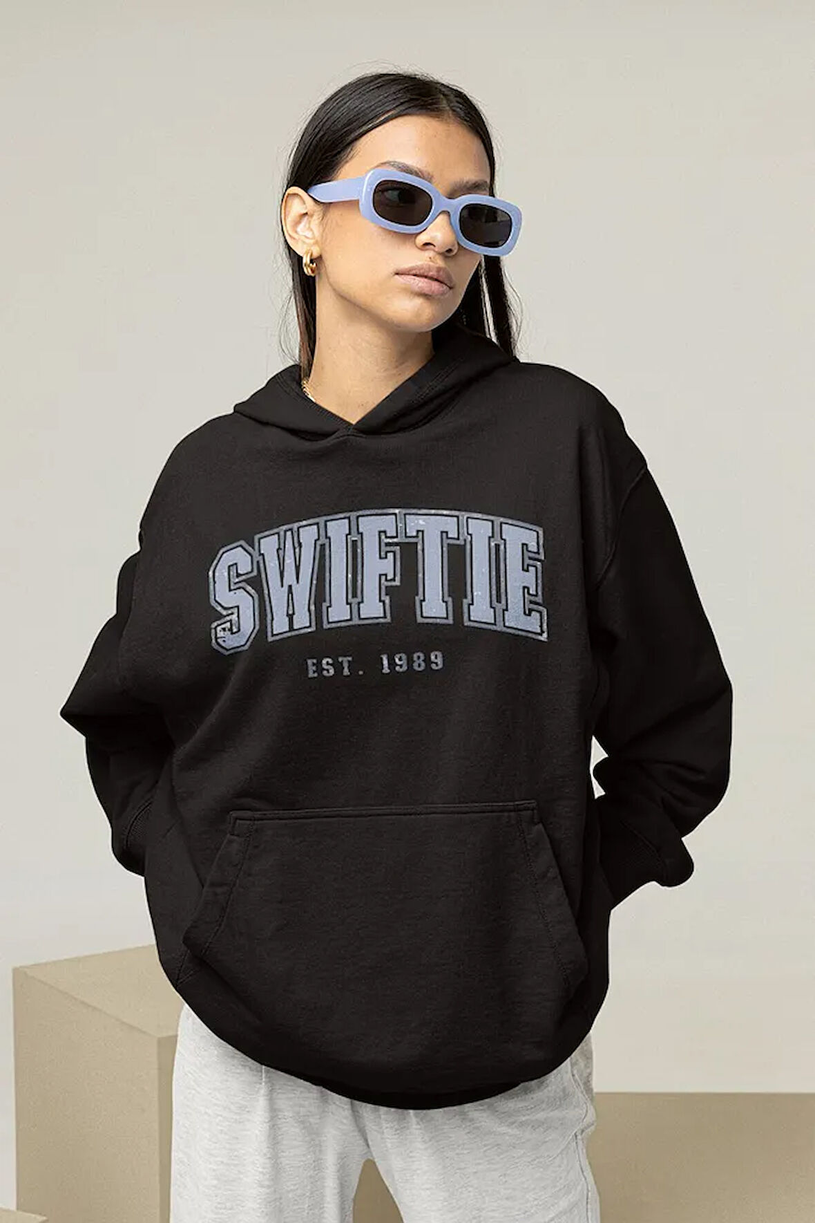 Swiftie Est. 1989 Baskılı Unisex Oversize Taylor Swift Hoodie
