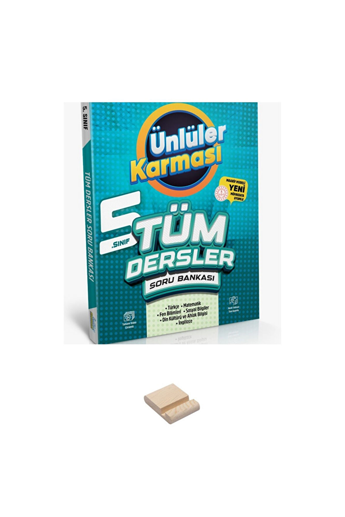 Ünlüler 5. Sınıf Tüm Dersler Soru Bankası + Telefon Standı